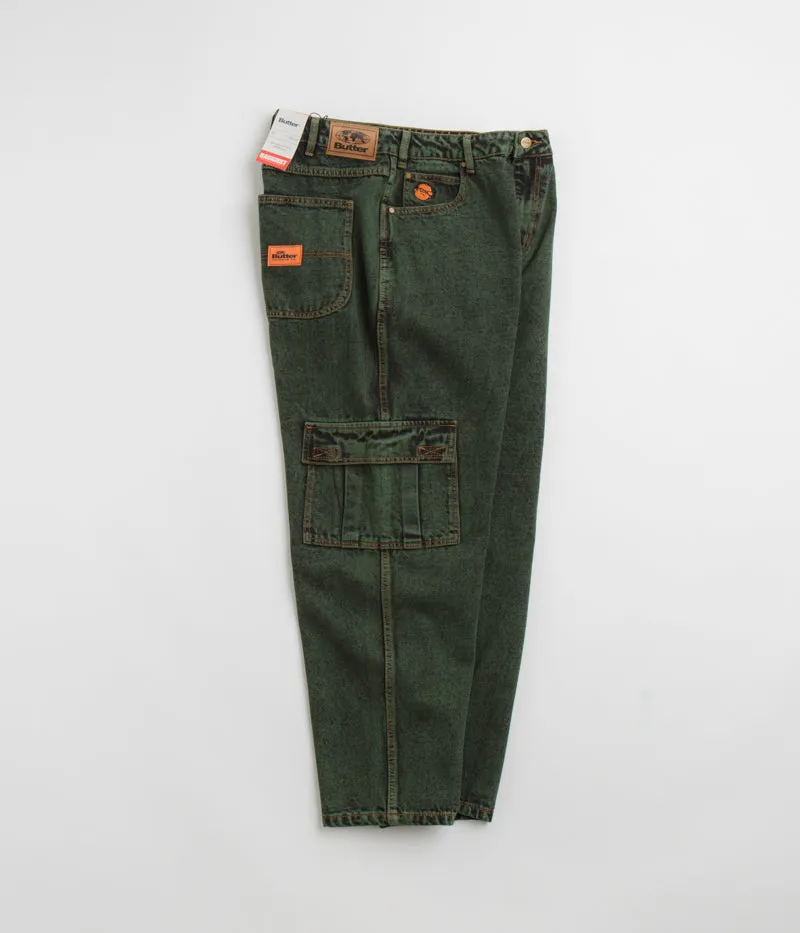 Reinforced Stitching Textured Versatile Shopping Day Butter Goods Santosuosso Jeans - Dark Green