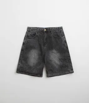 Quick Dry Material water sports use Butter Goods Stitch Denim Shorts - Distressed Grey