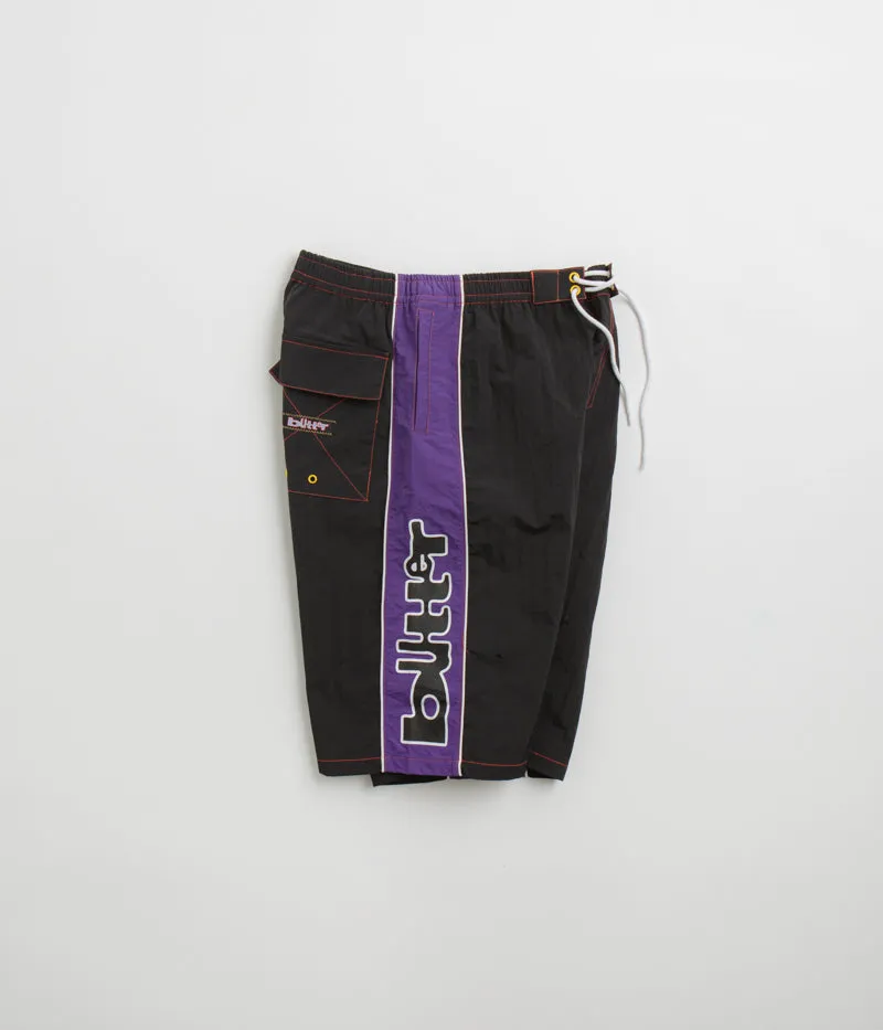 Butter Goods Warped Board Shorts - Black garden party wear