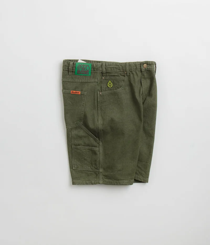 Butter Goods Weathergear Denim Shorts - Faded Army Reinforced Stress Points ski wear