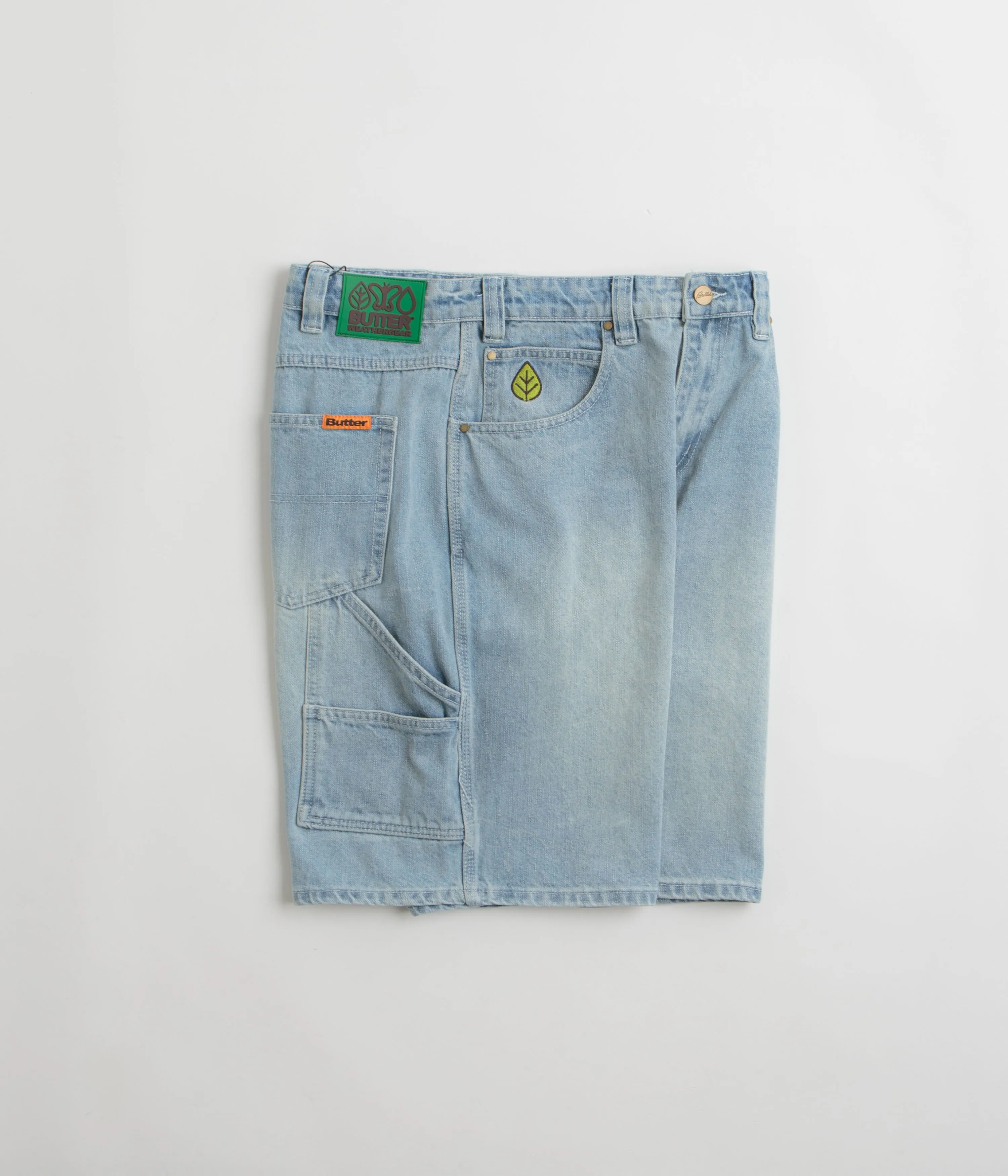 Butter Goods Weathergear Denim Shorts - Faded Blue Quick Dry Material runners