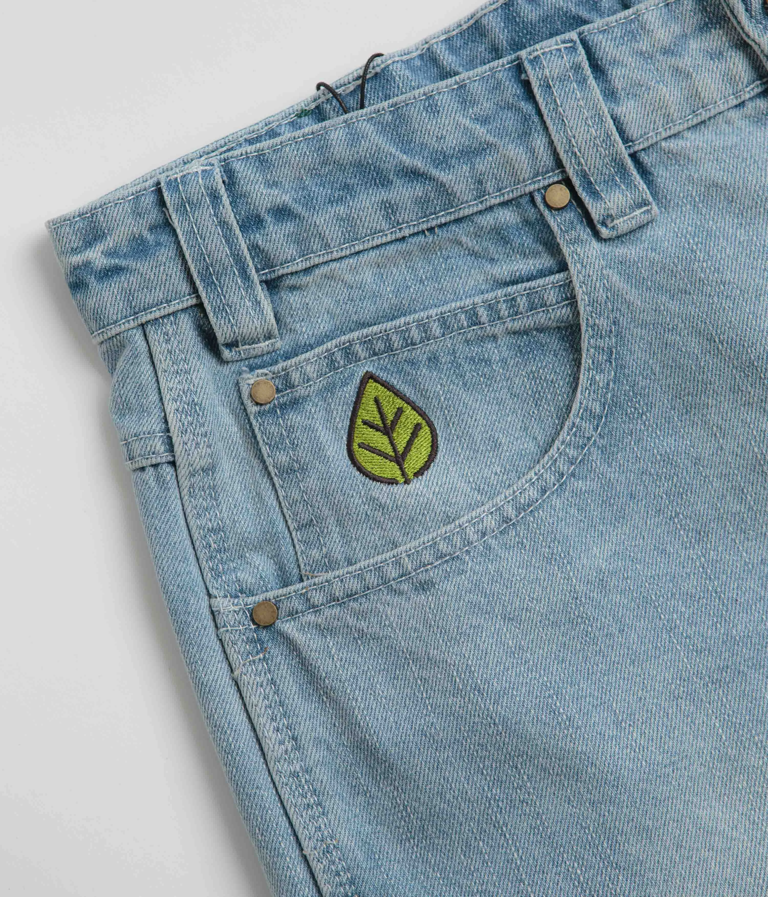 Temperature Regulating Fibers Thermal Regulating Fabric Butter Goods Weathergear Denim Shorts - Faded Blue