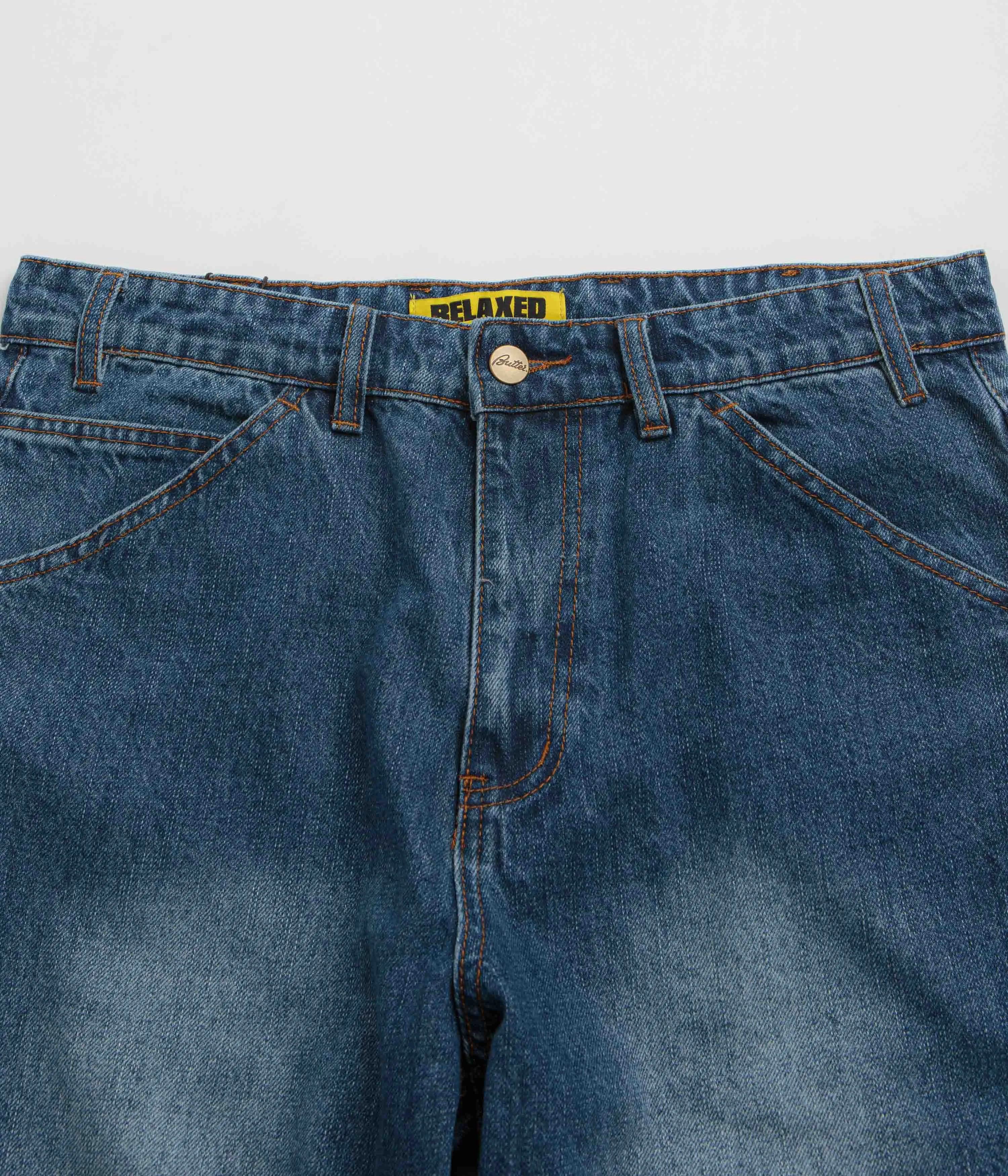 Butter Goods Witness Jeans - Mid Indigo Slub Evening Stroll Stretch Breathable Popular Style