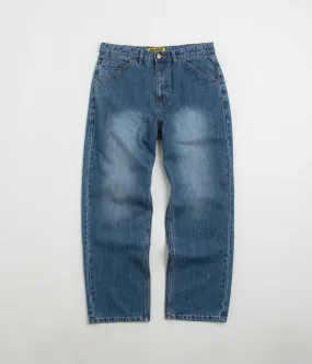 Sleek Comfort Traveler Gear Winter Warmth Smooth Butter Goods Witness Jeans - Mid Indigo Slub