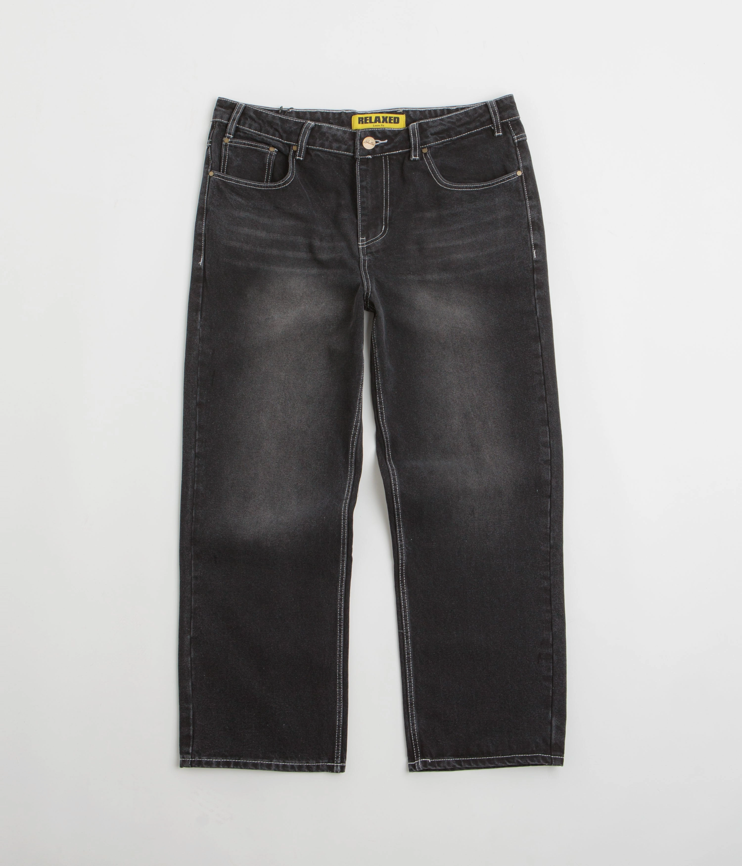 Butter Goods Ace Jeans - Distressed Black NonIrritatingStitching WindResistantMaterial