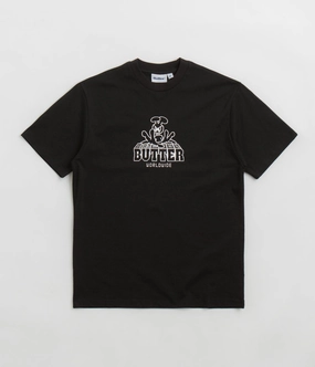 Butter Goods Alien T-Shirt - Black Comfort Apparel Garment Dyed Finish