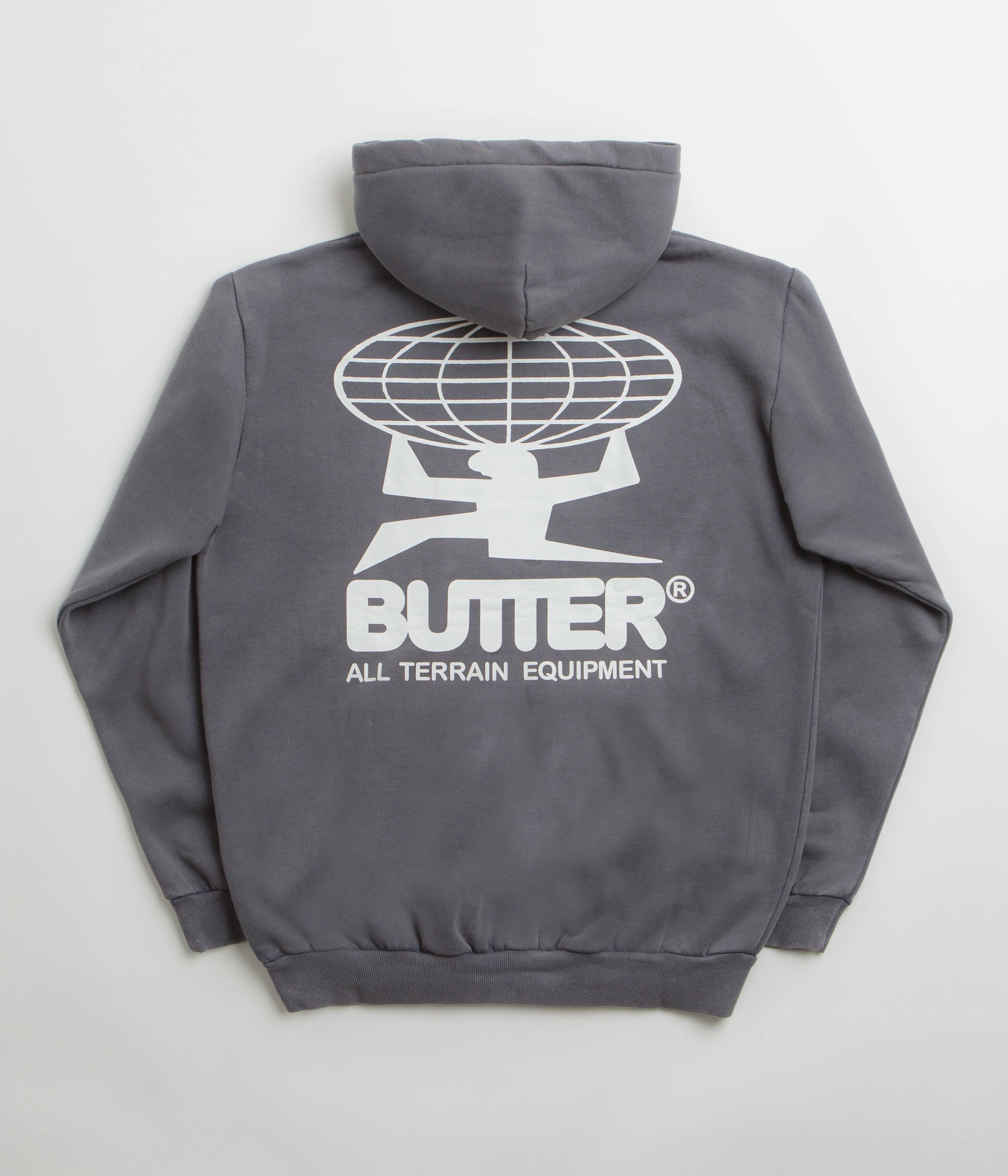 Thermal Lining Mediterranean style Butter Goods All Terrain Hoodie - Washed Steel