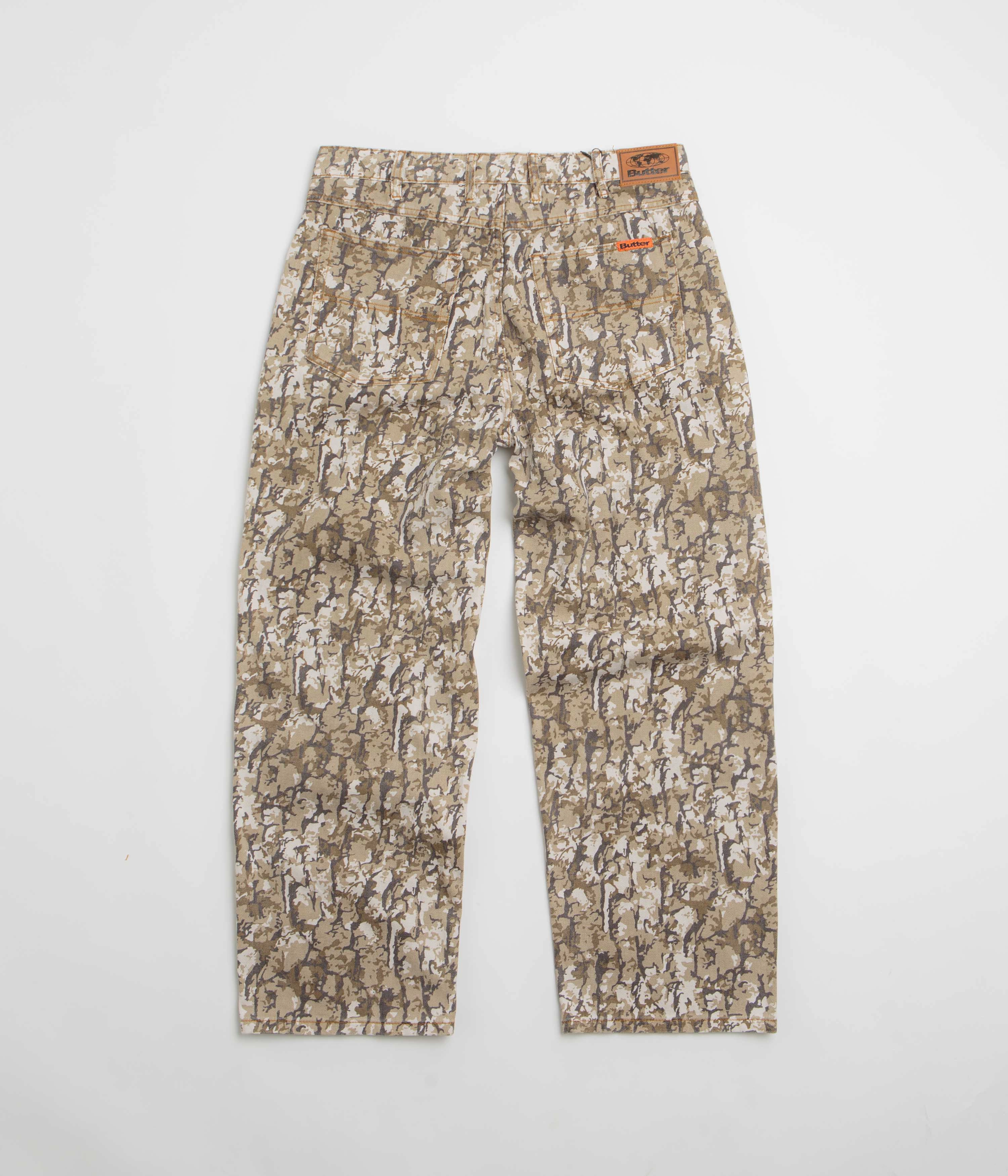 Casual Energy Butter Goods Bark Camo Jeans - Tan