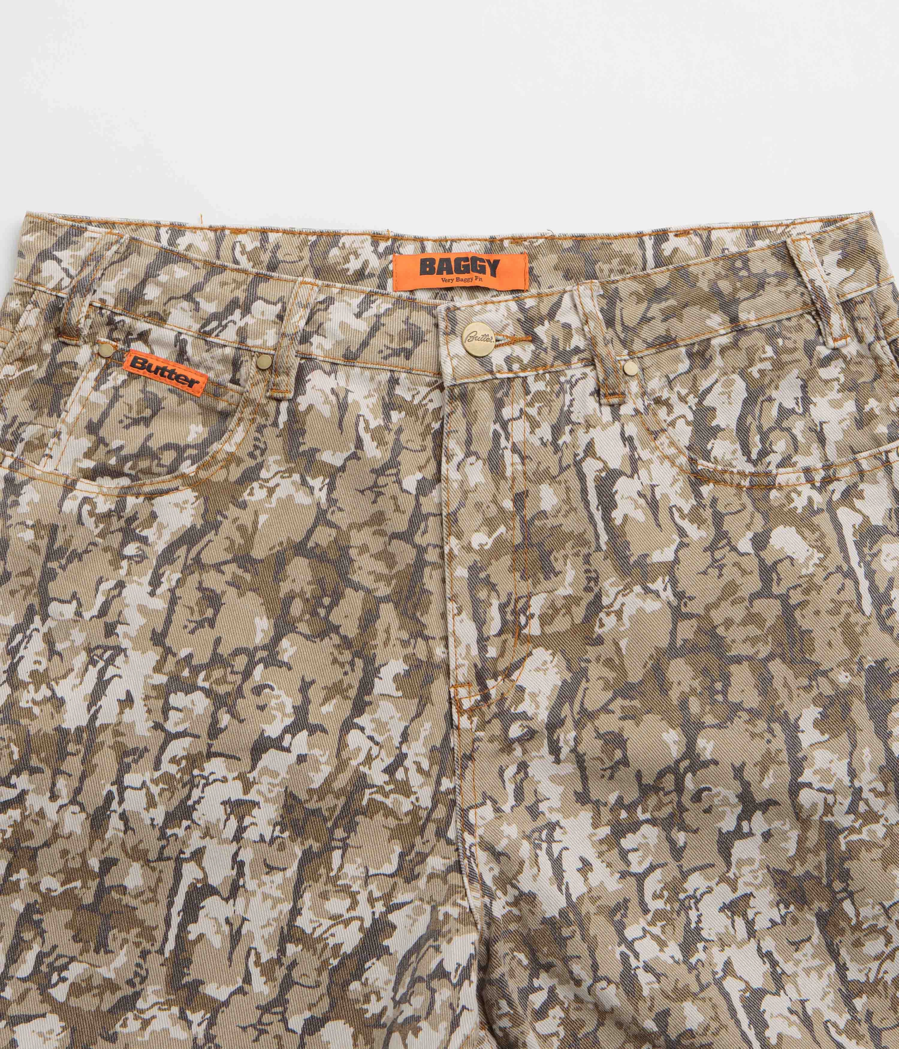 Butter Goods Bark Camo Jeans - Tan Basic Outfit Lightweight Construction