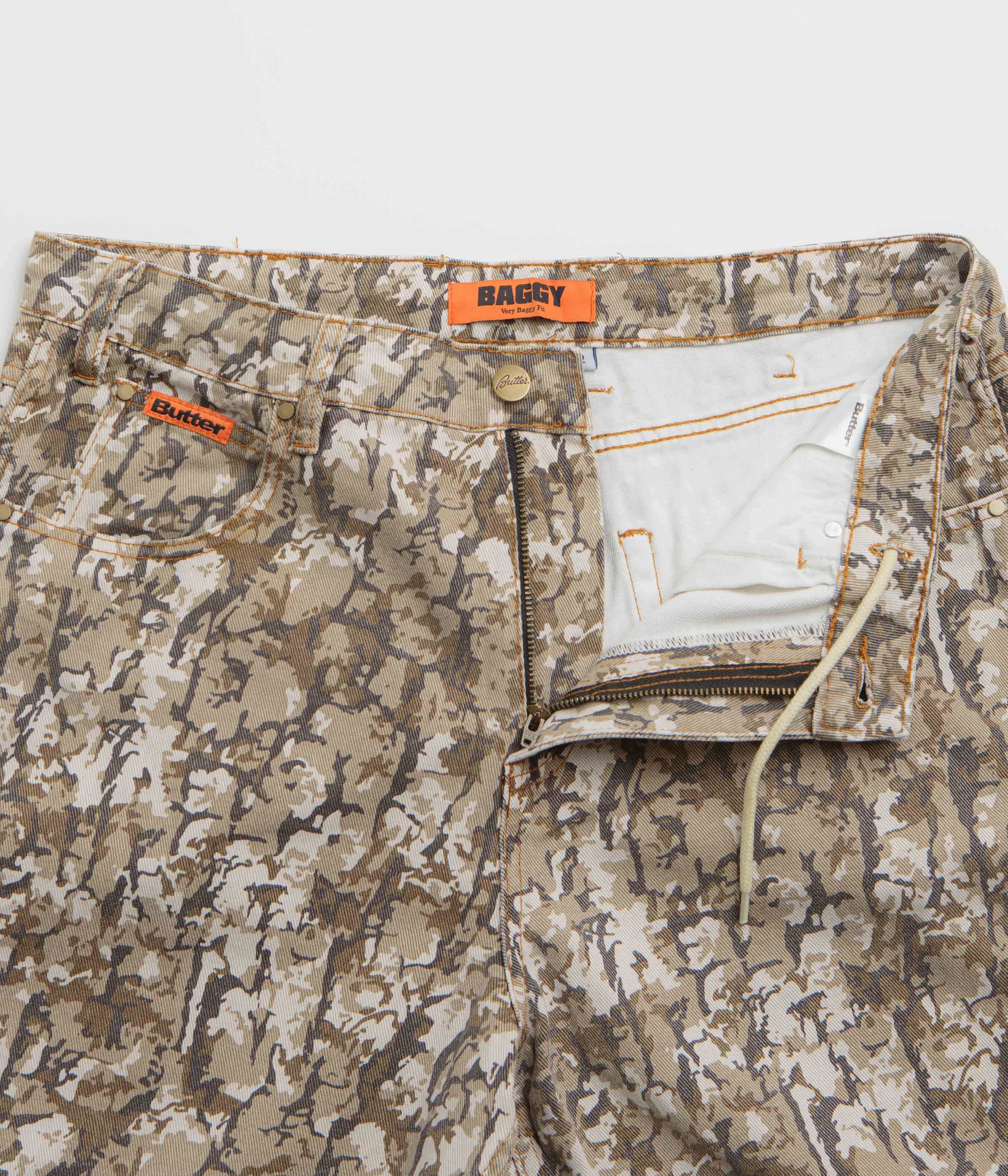 Butter Goods Bark Camo Jeans - Tan Stretch Free Fit