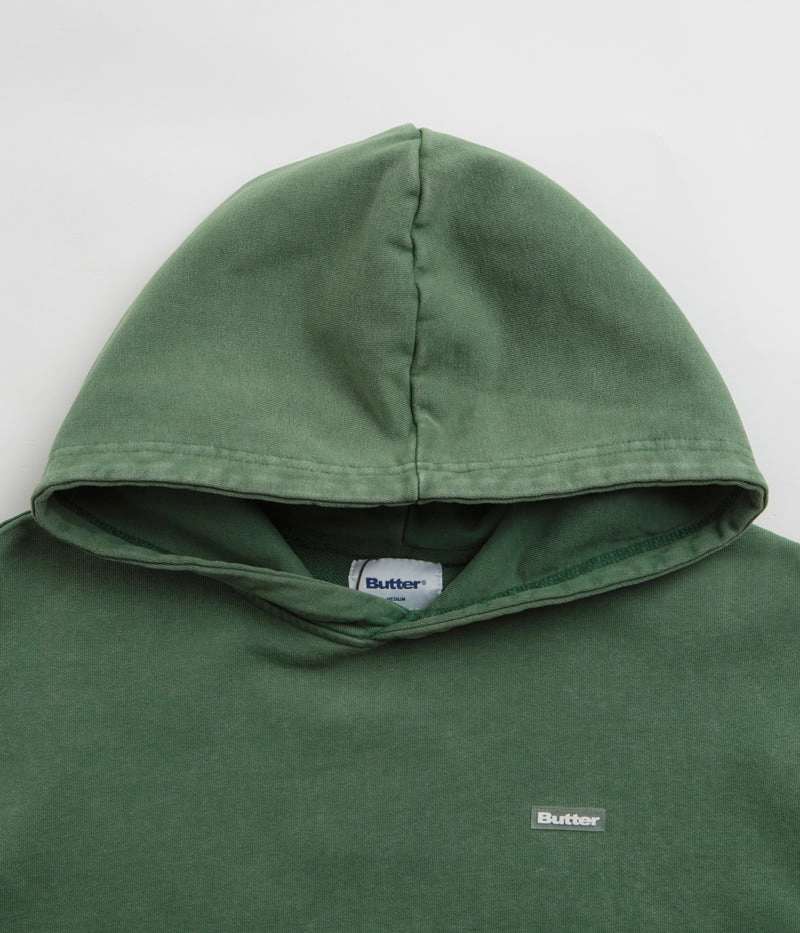 Leisure Apparel Layered Collar Butter Goods Basic Hoodie - Washed Forest