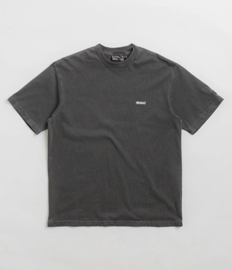 Minimal Style Trend Butter Goods Basic T-Shirt - Washed Black