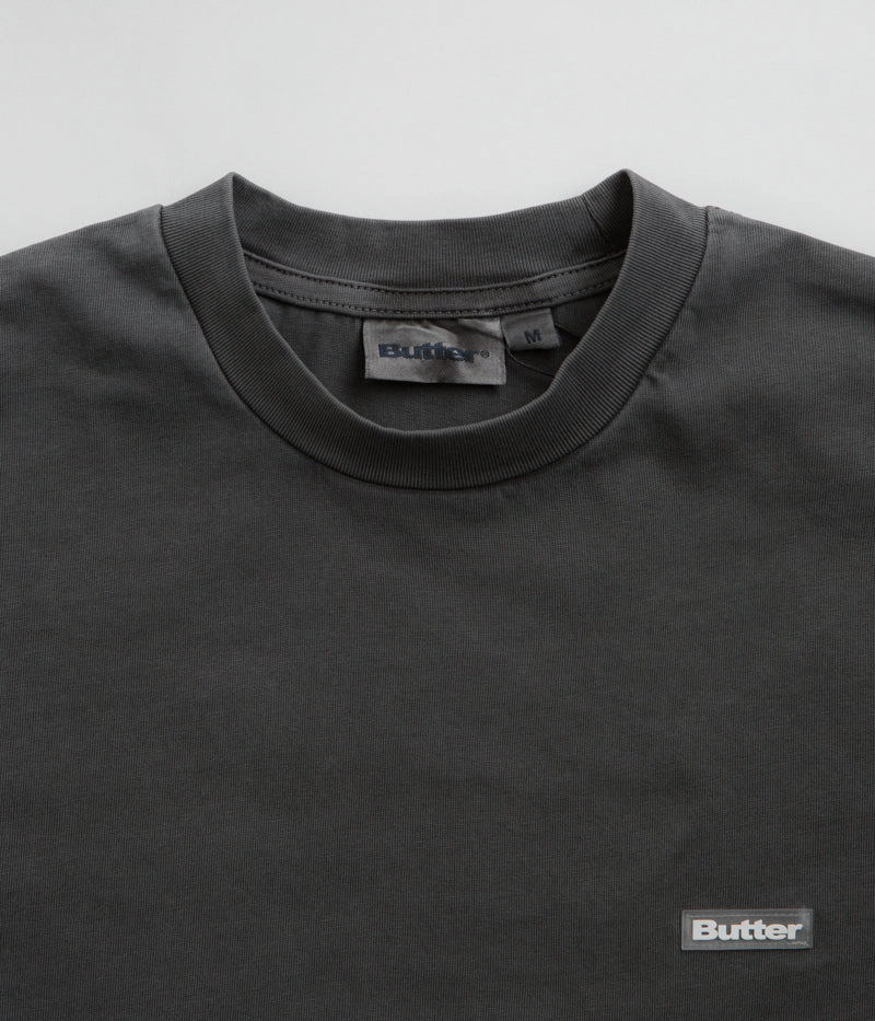 LayeredSleeveConstruction Smooth Finish Butter Goods Basic T-Shirt - Washed Black