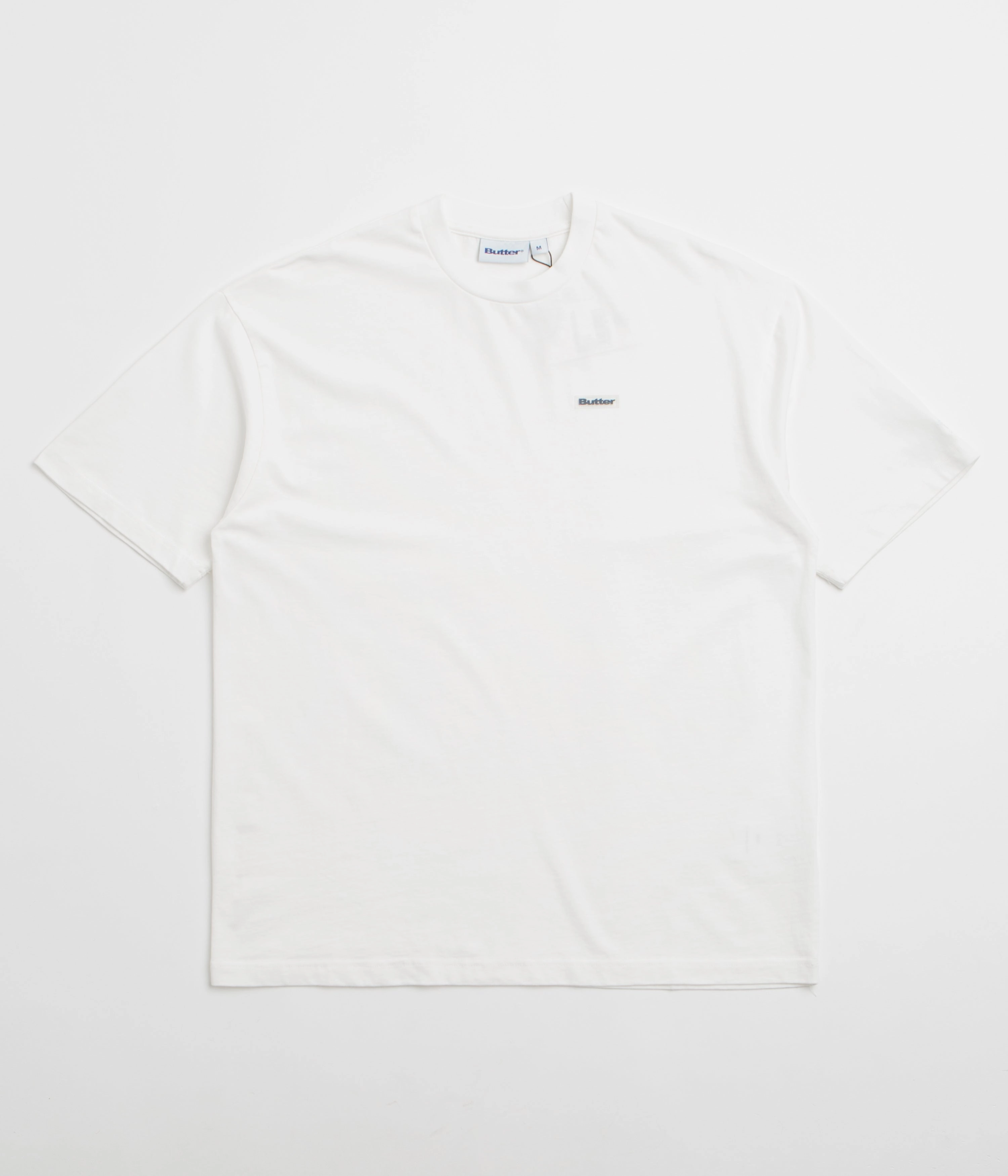 Cool Style Seam Free Shoulders Butter Goods Basic T-Shirt - White / Black