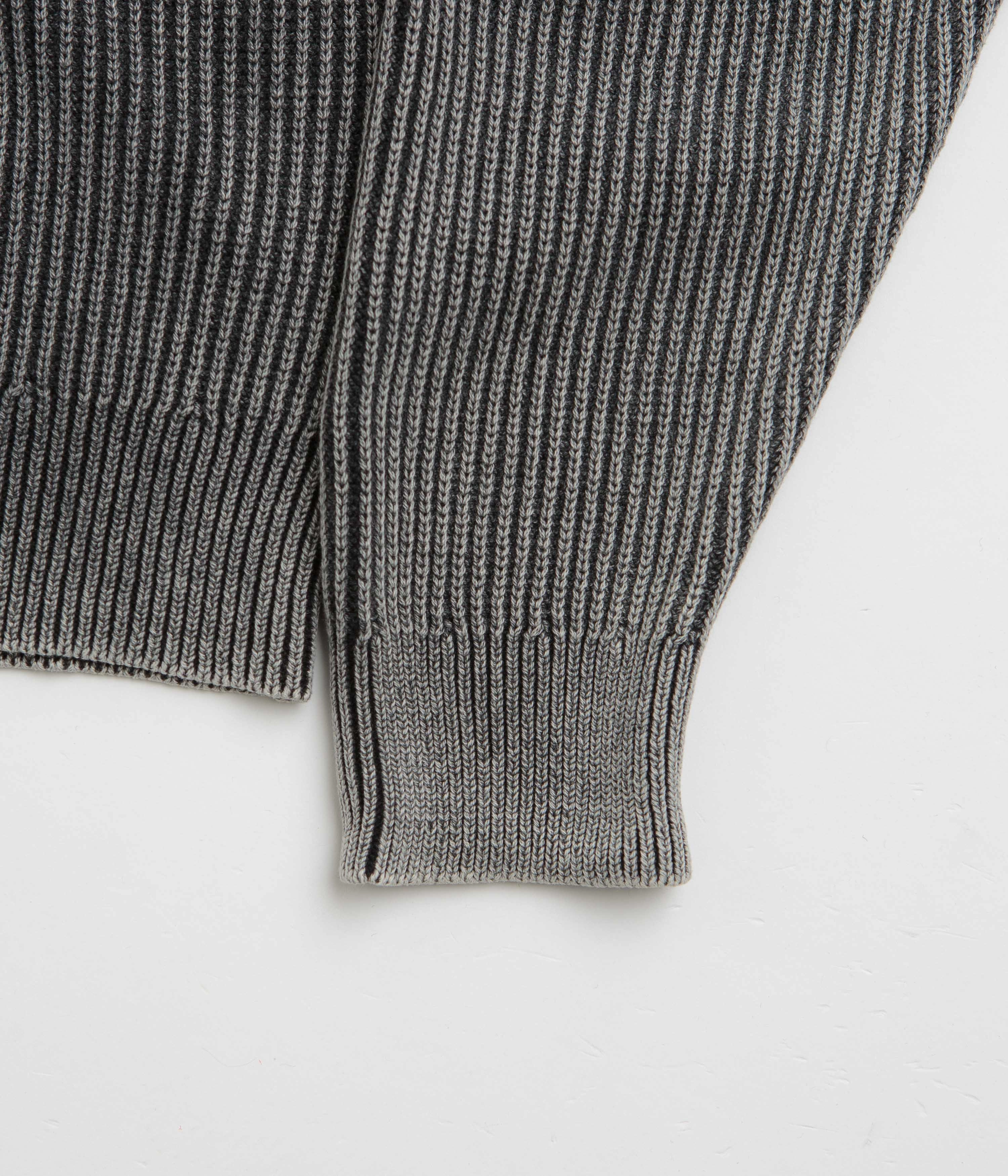 Butter Goods Bleach Knit Crewneck Sweatshirt - Black product poplin smoothness eyewear accents