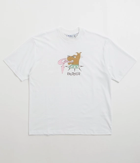 Layering Piece Classic Fit Butter Goods Canine T-Shirt - White