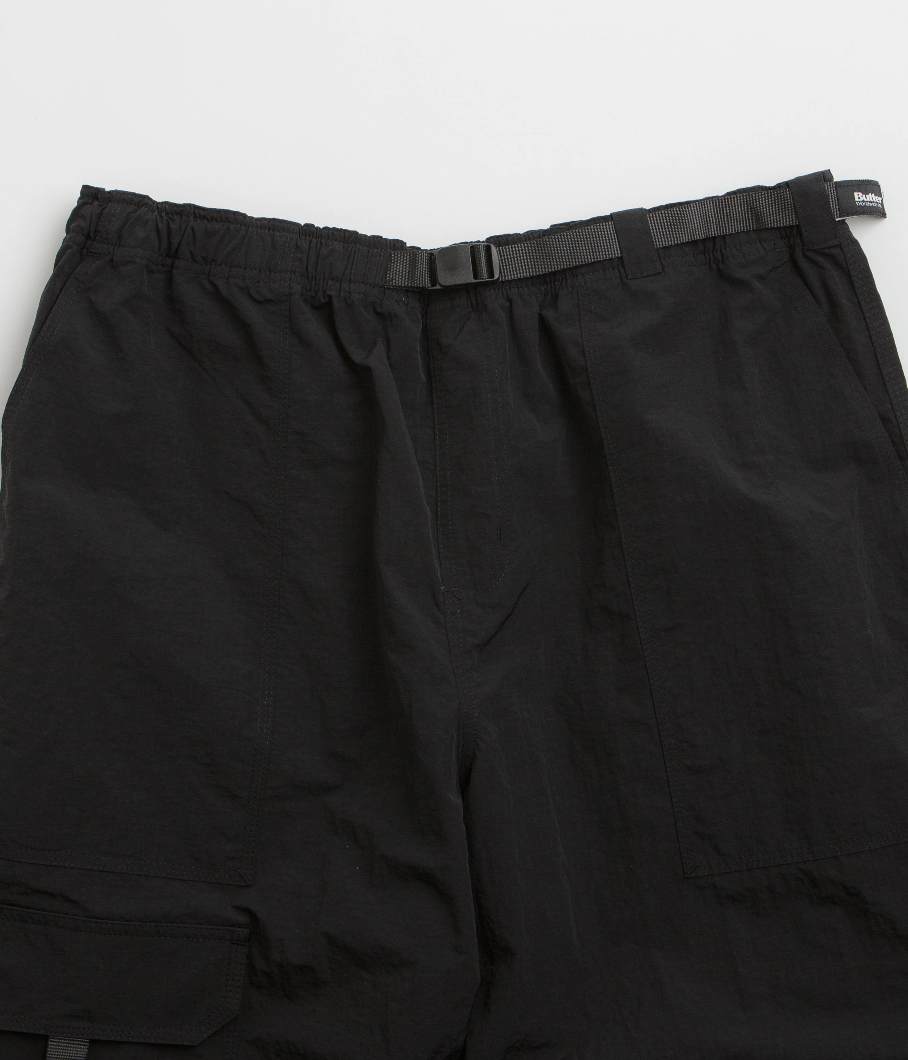 Butter Goods Climber Pants - Black / Black Ultra Soft Blend Detachable belt