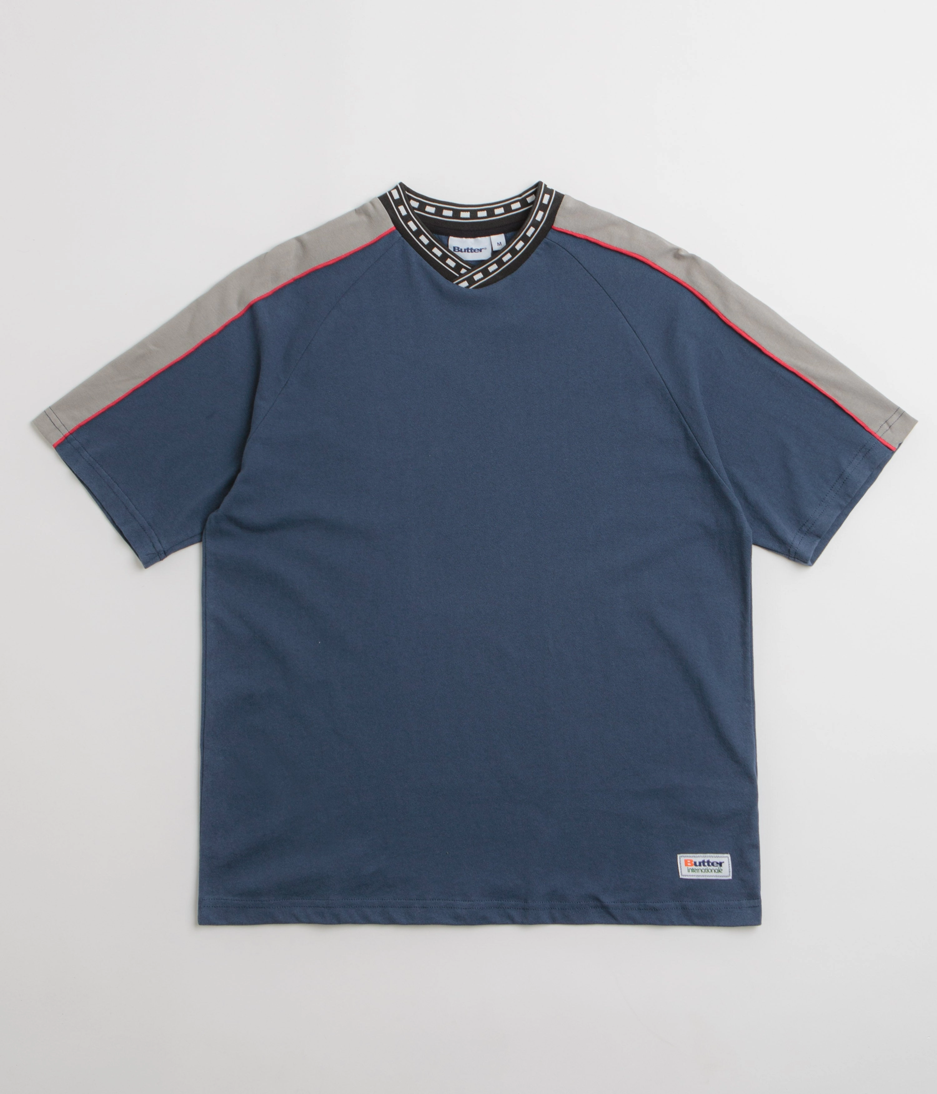 Cozy Layering Butter Goods Drift T-Shirt - Denim