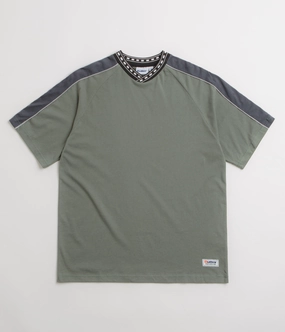 V neck Casual Comfort Fit Butter Goods Drift T-Shirt - Safari