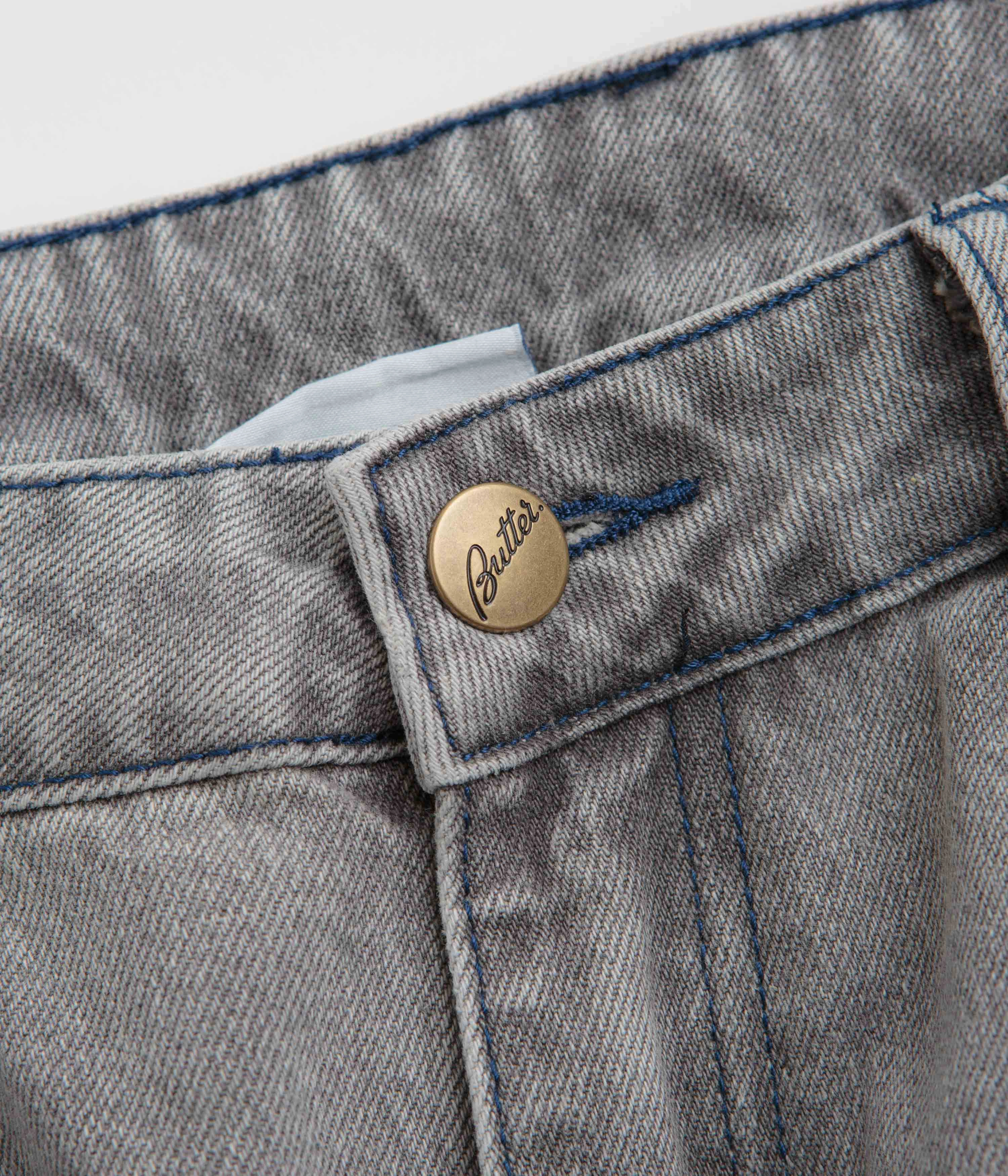 Butter Goods Encounter Jeans - Washed Soft Grey Style Neutral