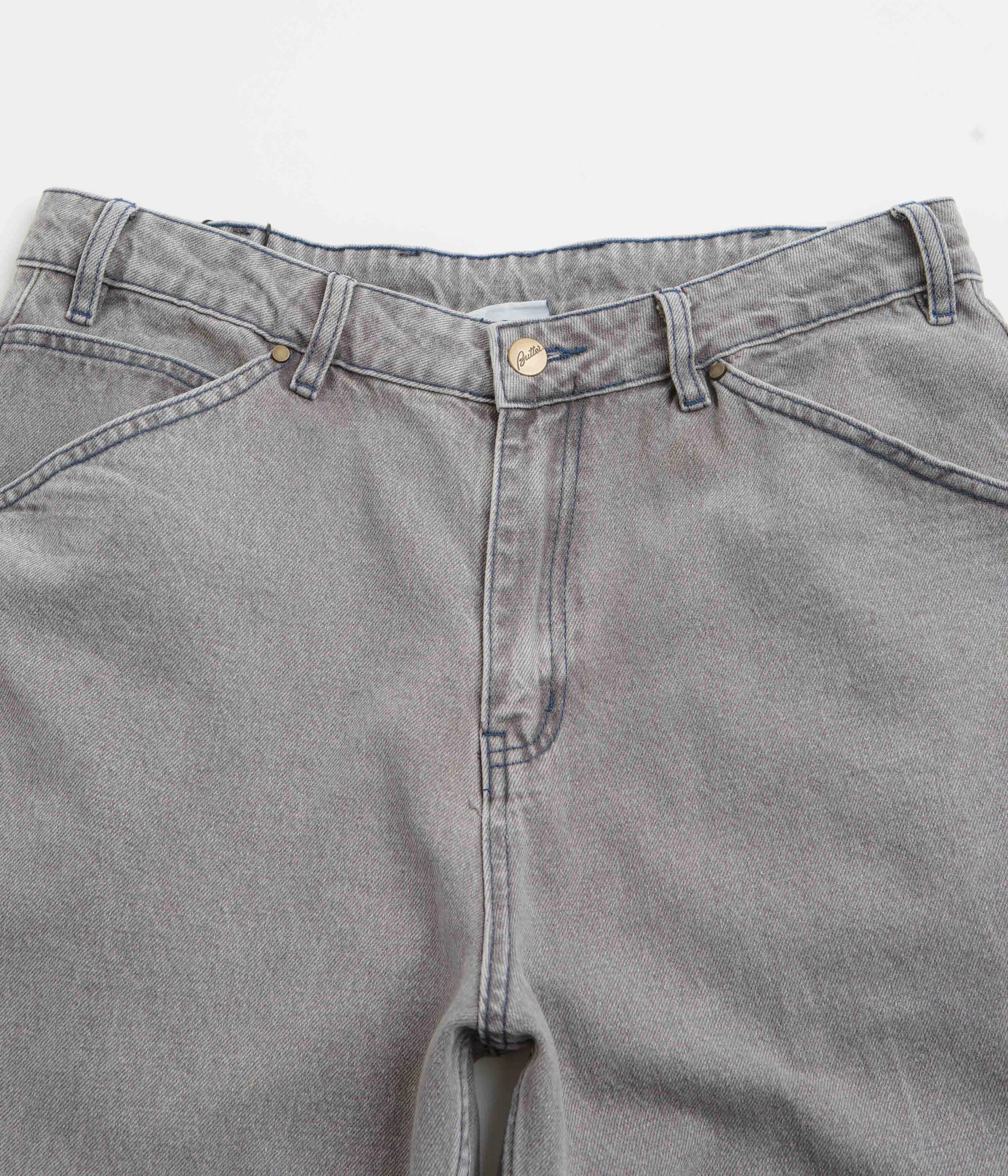 Butter Goods Encounter Jeans - Washed Soft Grey Total Fit