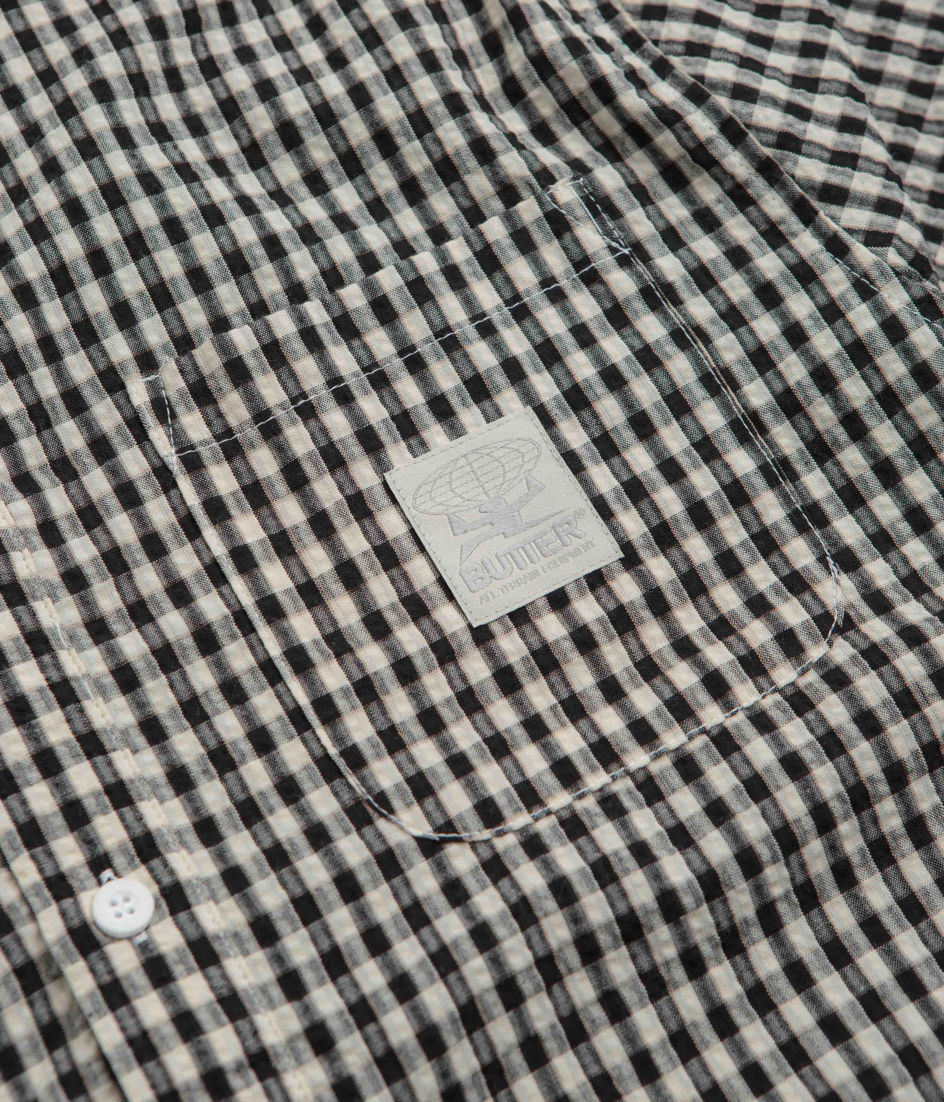 Butter Goods Equipment Short Sleeve Shirt - Black Breathable Underarm Vents