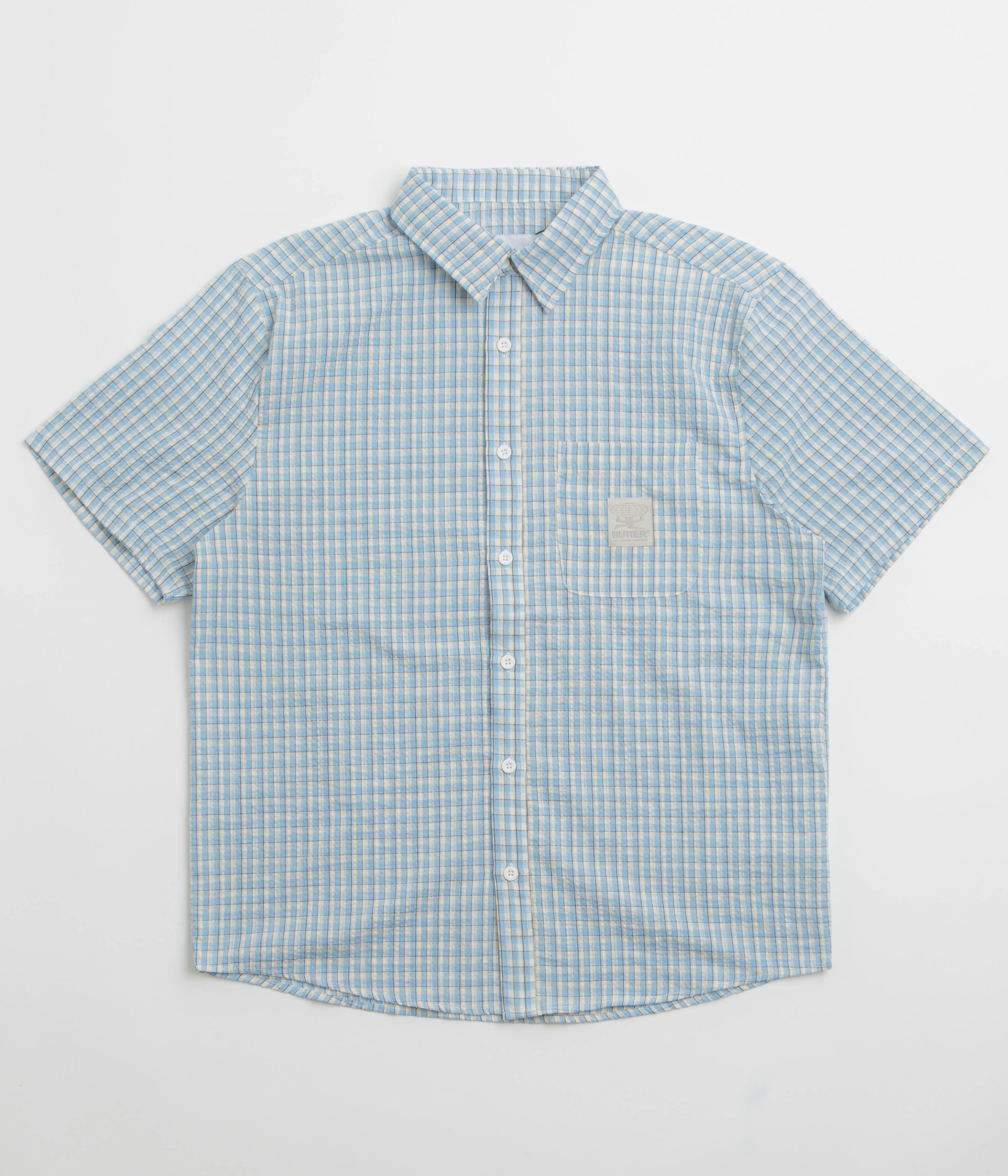 Butter Goods Equipment Short Sleeve Shirt - Blue Mature appeal holiday season