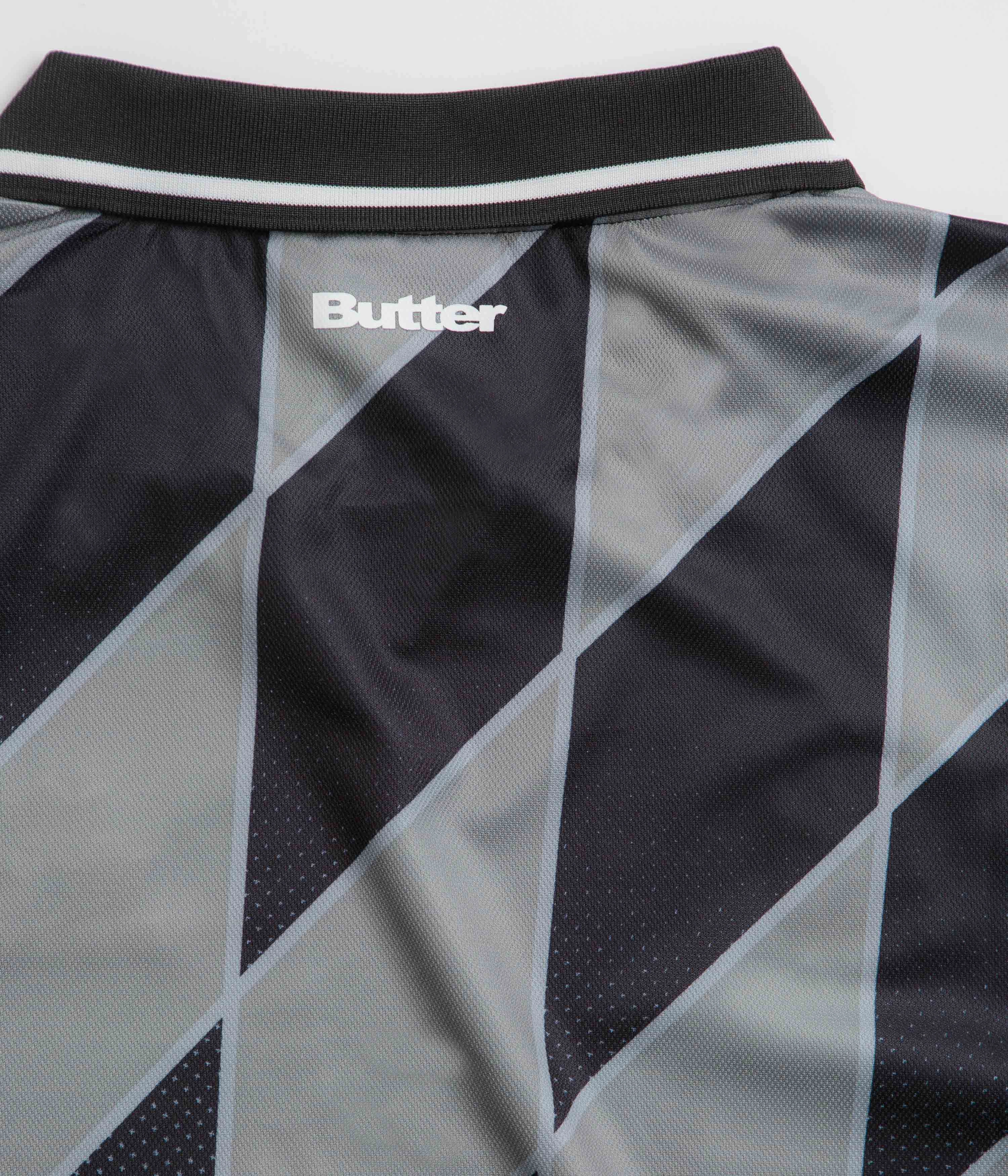 Butter Goods Football Jersey - Grey / Black windproof