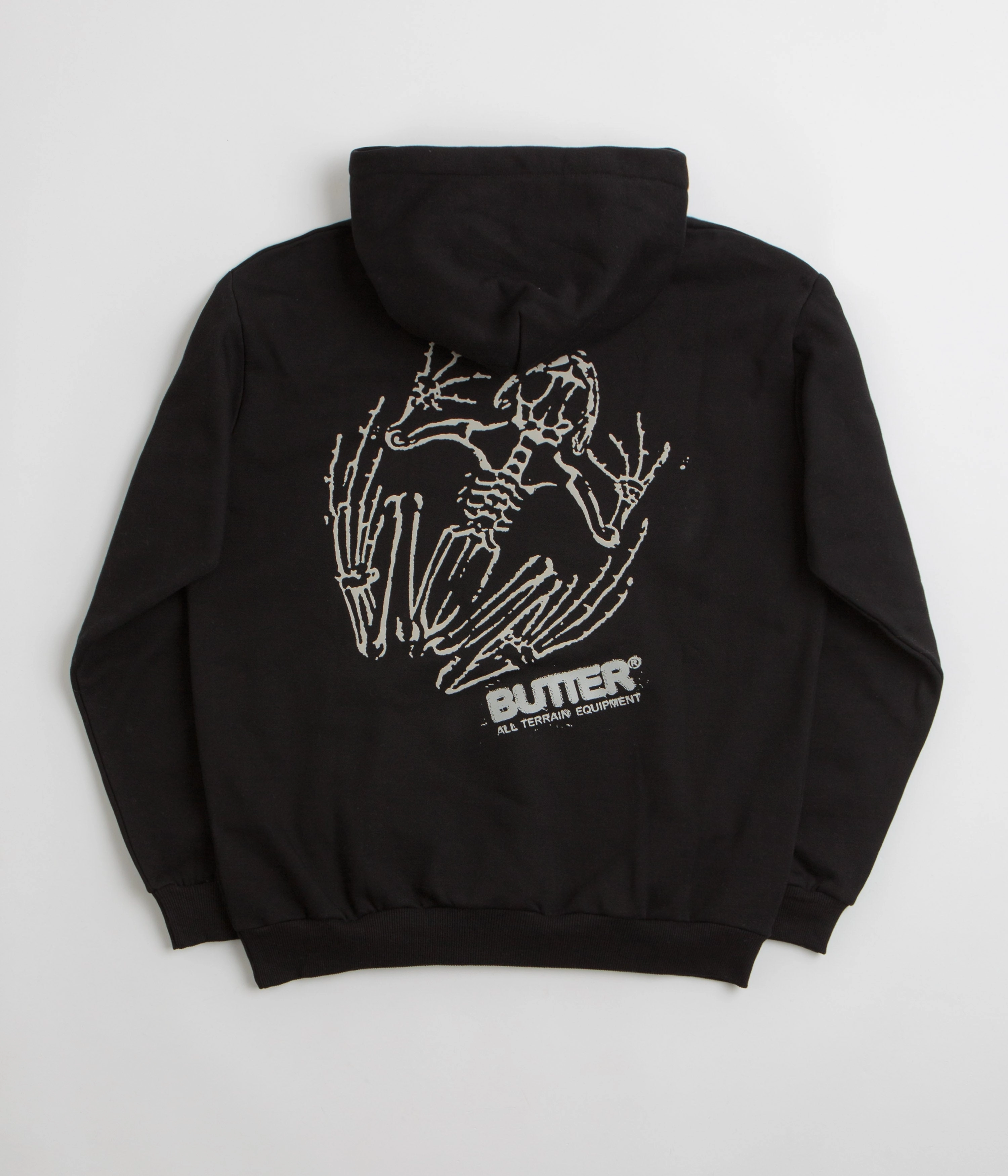 Butter Goods Fossil Hoodie - Black Badger like Winter Night