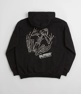 Butter Goods Fossil Hoodie - Black Badger like Winter Night