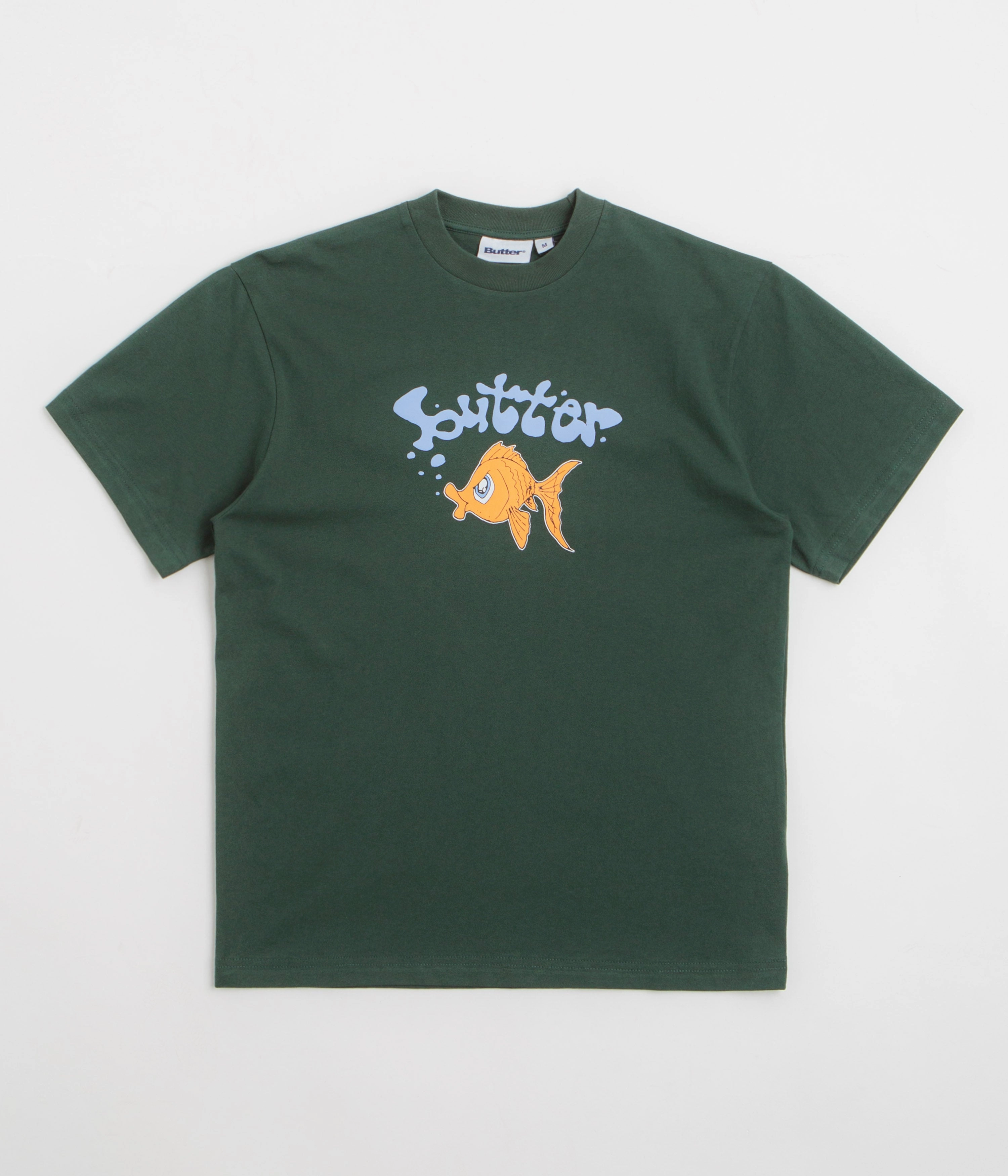 Cozy Wear Butter Goods Goldfish T-Shirt - Dark Forest