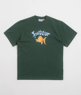 Cozy Wear Butter Goods Goldfish T-Shirt - Dark Forest