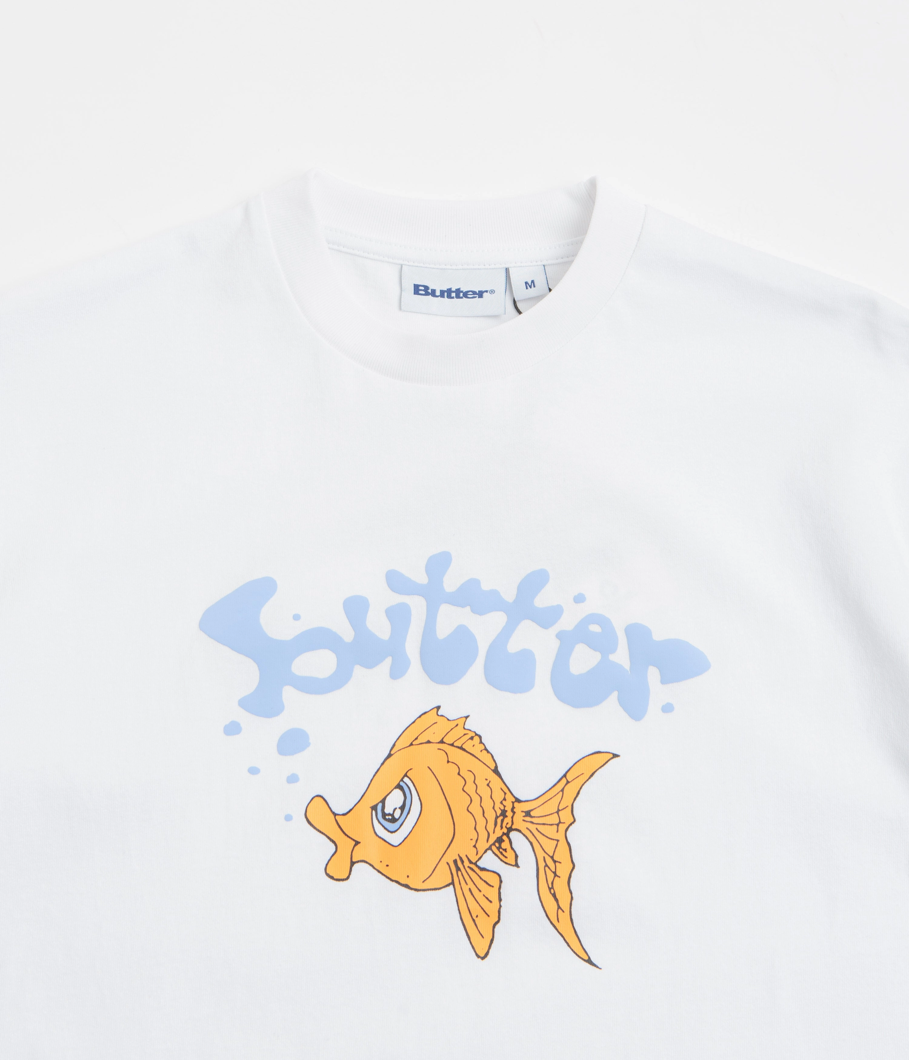 Sporty Look Wear Butter Goods Goldfish T-Shirt - White