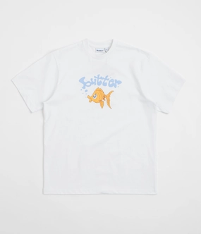 Soft and Stylish Ultimate Fit Butter Goods Goldfish T-Shirt - White