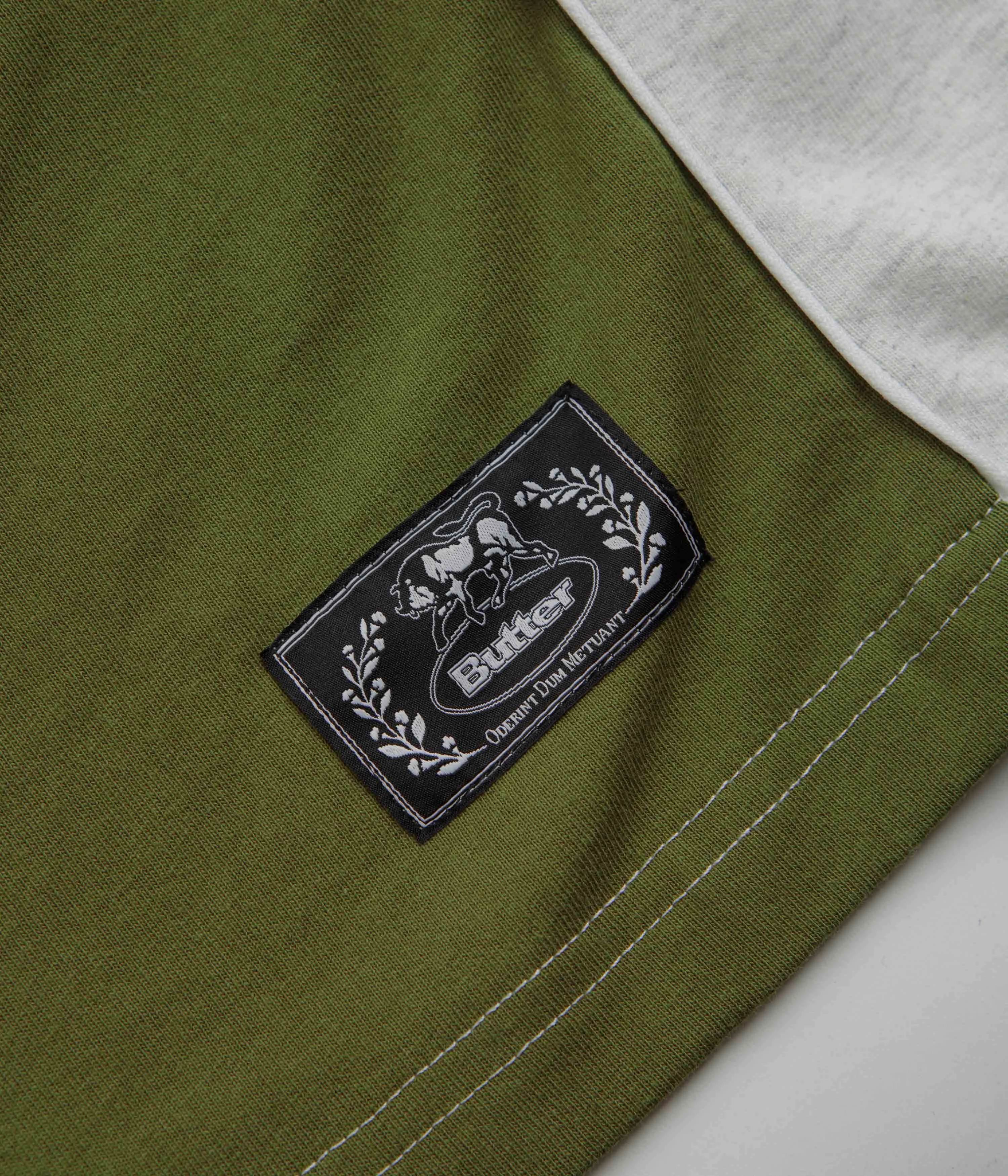 Butter Goods Lap T-Shirt - Moss Eco friendly materials Ultra Soft Blended Textile