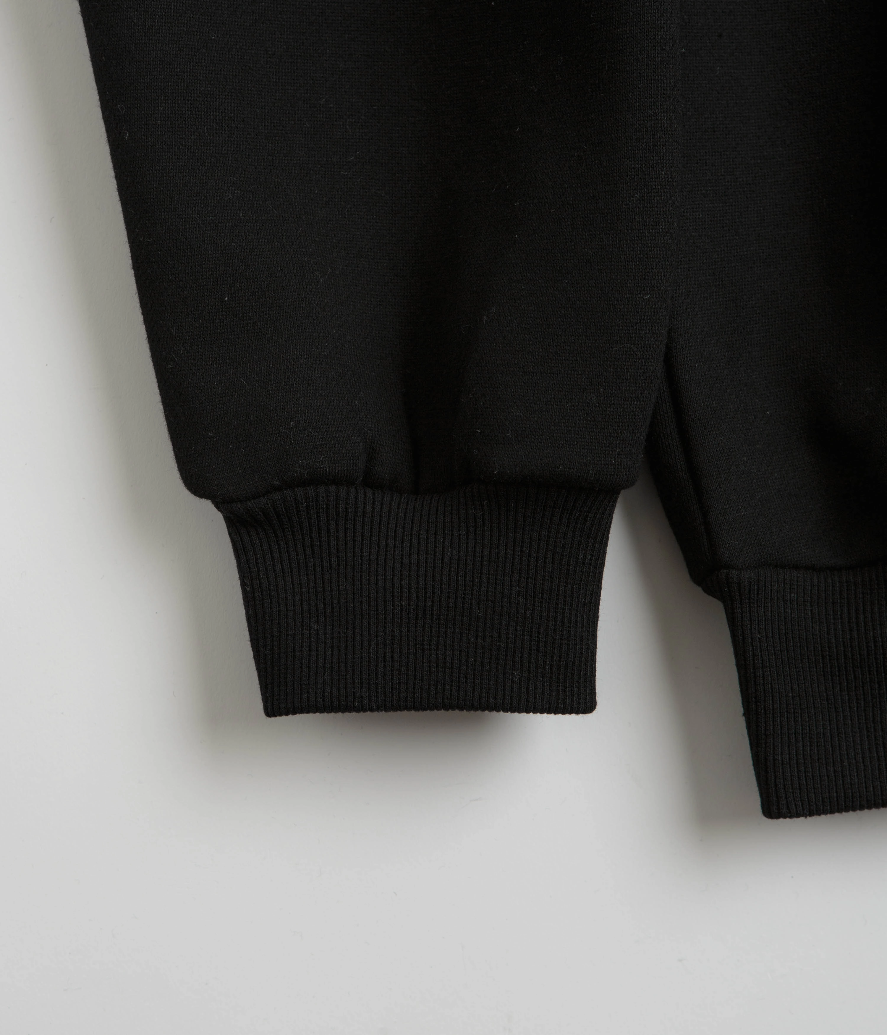 Butter Goods Logo Denim Applique Hoodie - Black Thermal Regulating Fabric Sugar glider like