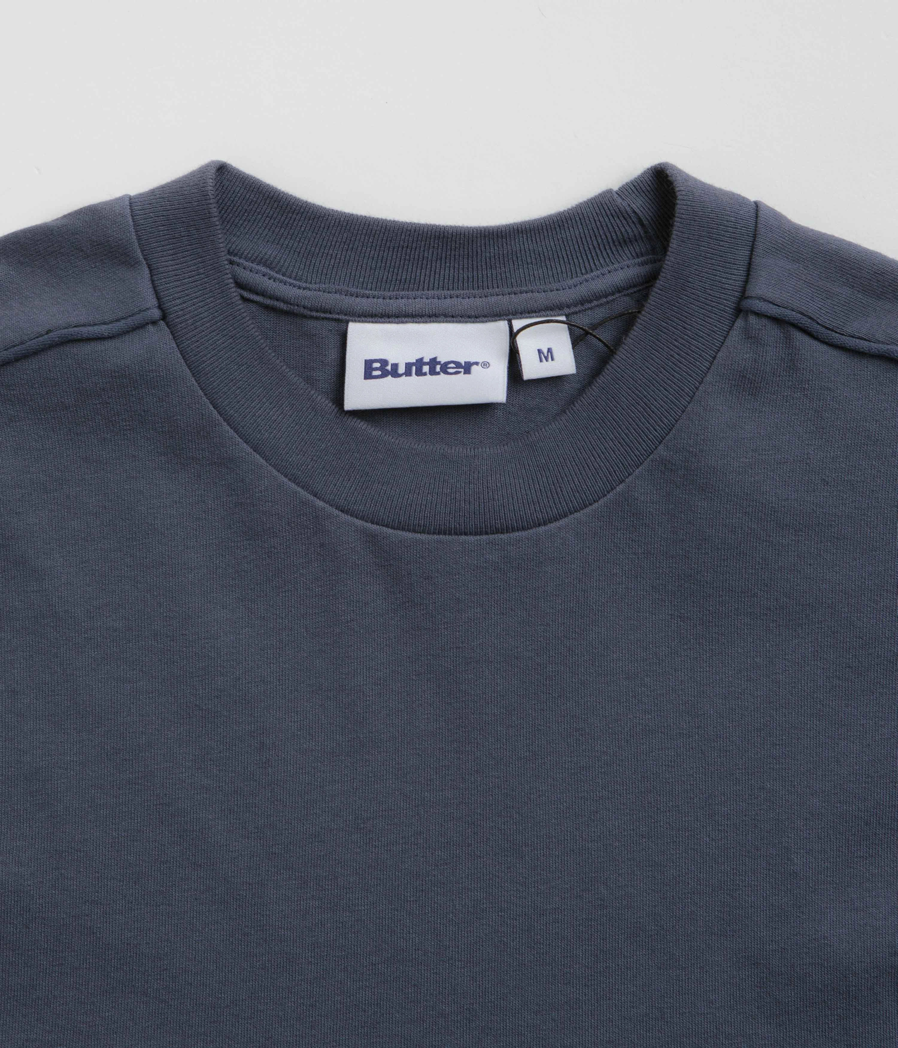 Stylish Day Wear Butter Goods Movement T-Shirt - Denim