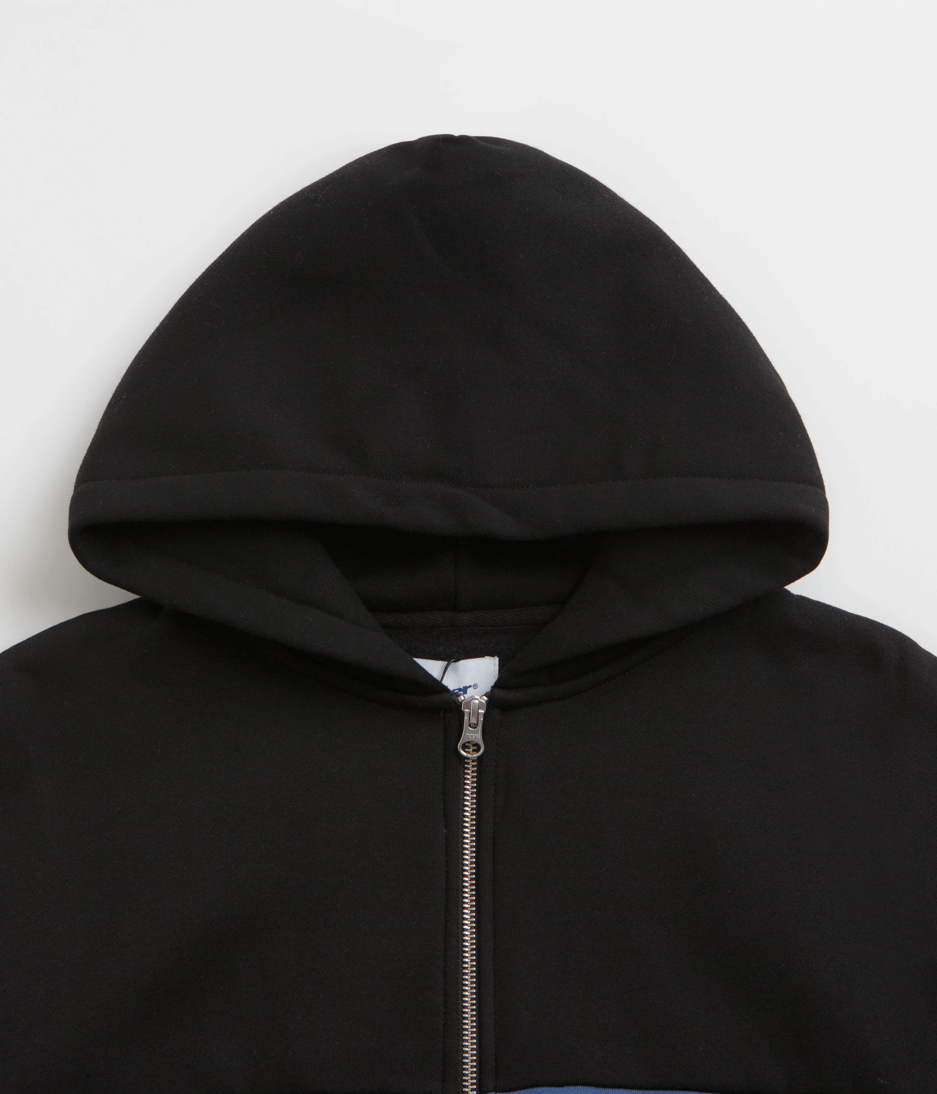 Butter Goods Panel Zip-Thru Hoodie - Black Unisex Design