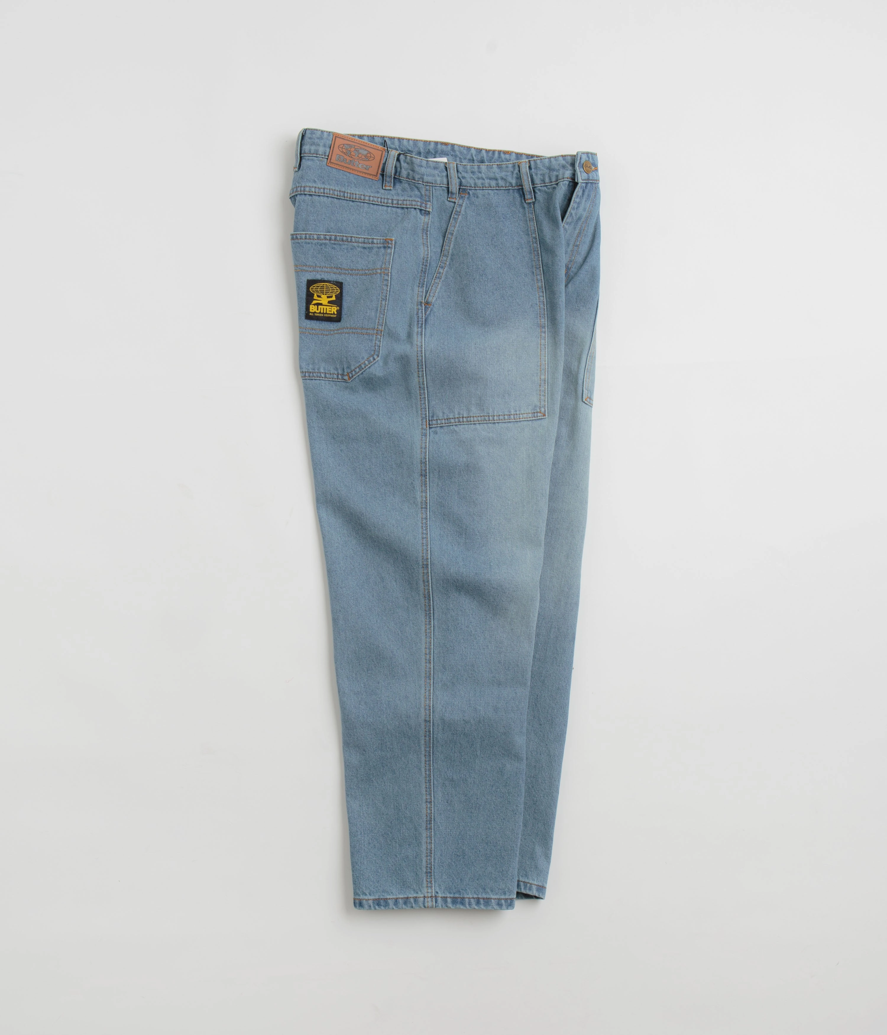 Butter Goods Patch Pocket Jeans - Faded Blue Earthy Streetwear Fan Nature Lover
