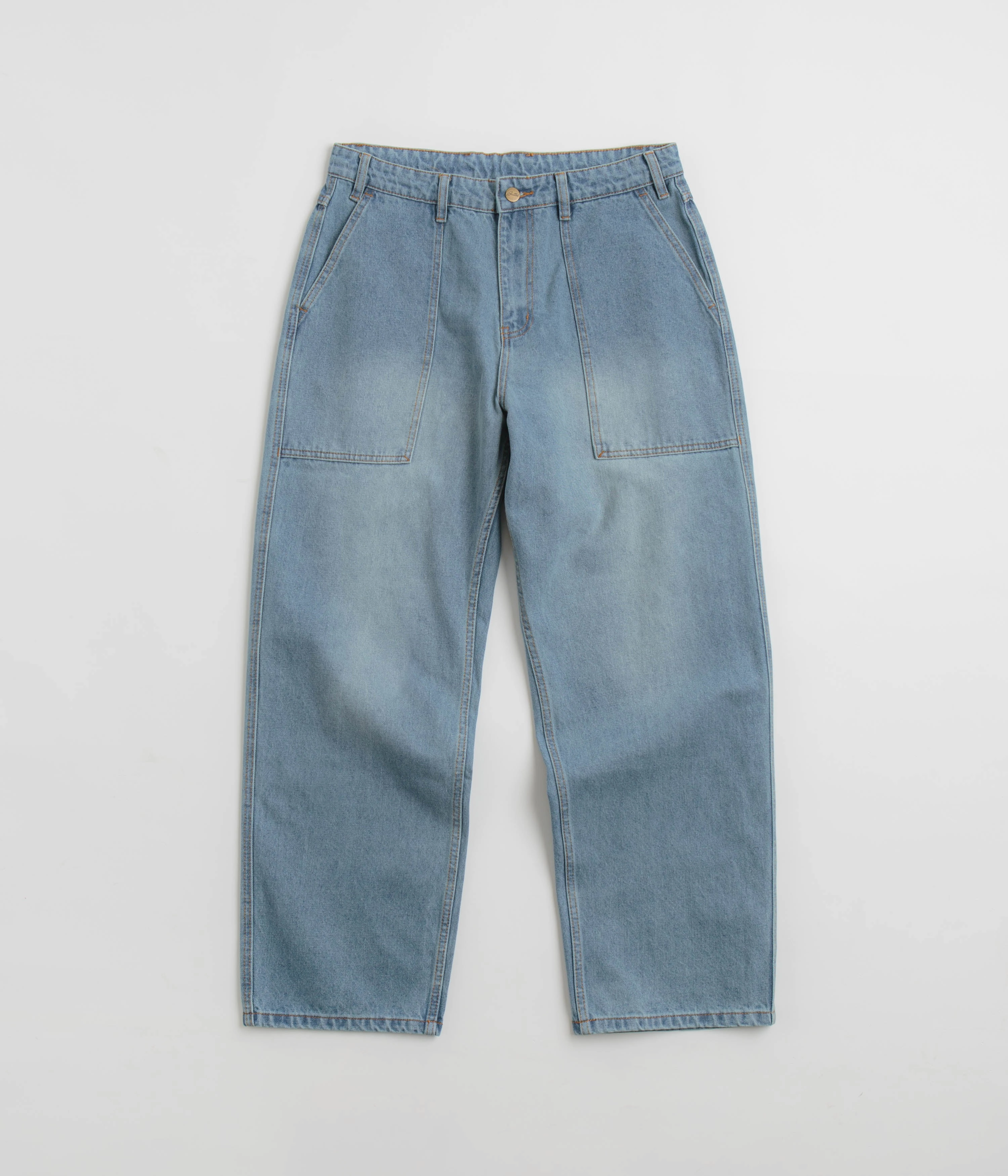 Butter Goods Patch Pocket Jeans - Faded Blue Work Ready Earthy Effortless Clothing