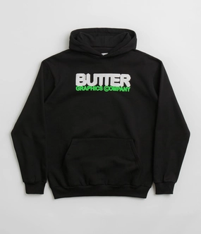 Butter Goods Program Hoodie - Black Athleisure Look