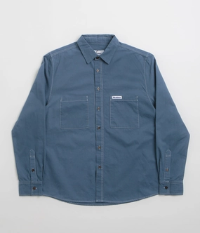 Comfort Fit Butter Goods Ripstop Button Up Shirt - Work Blue