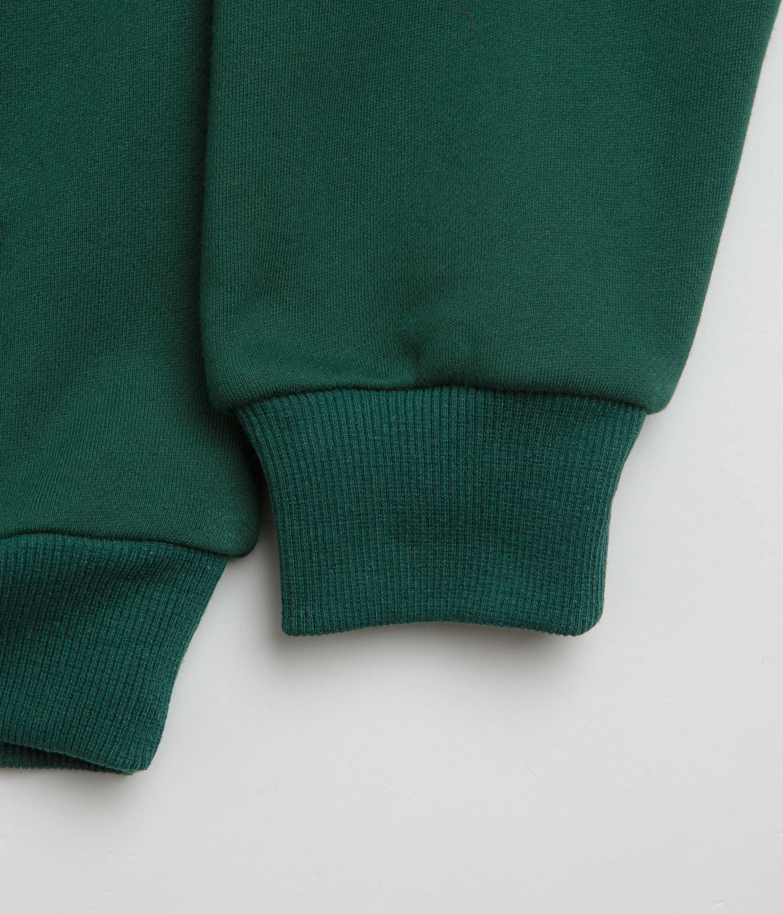 Street Spirit Recycled Polyester Blend Butter Goods Ripstop Logo Applique Hoodie - Forest