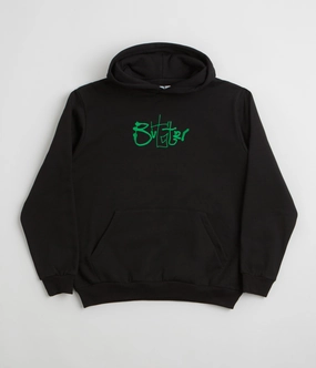 Fashion Edge Butter Goods Scribble Hoodie - Black