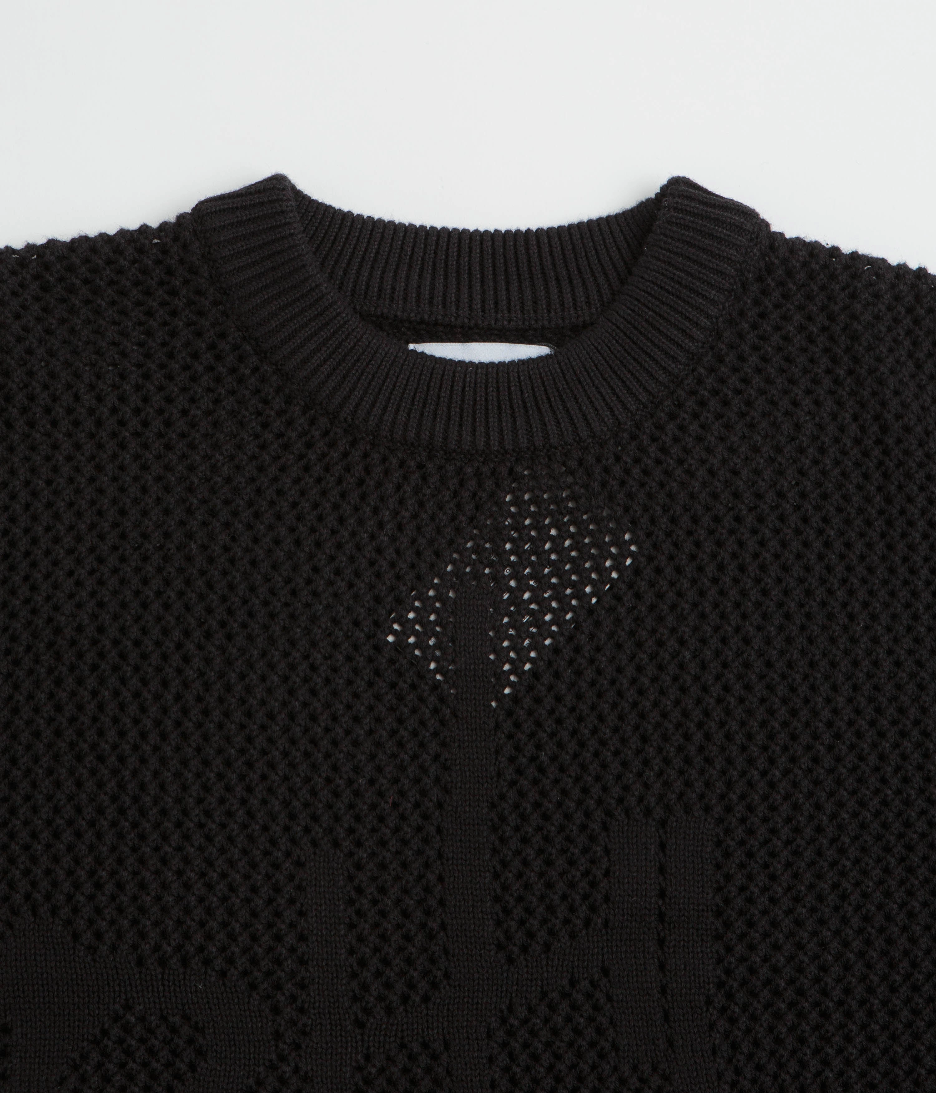 product gym ready performance skiing suitable Butter Goods Scribble Knit Sweatshirt - Black