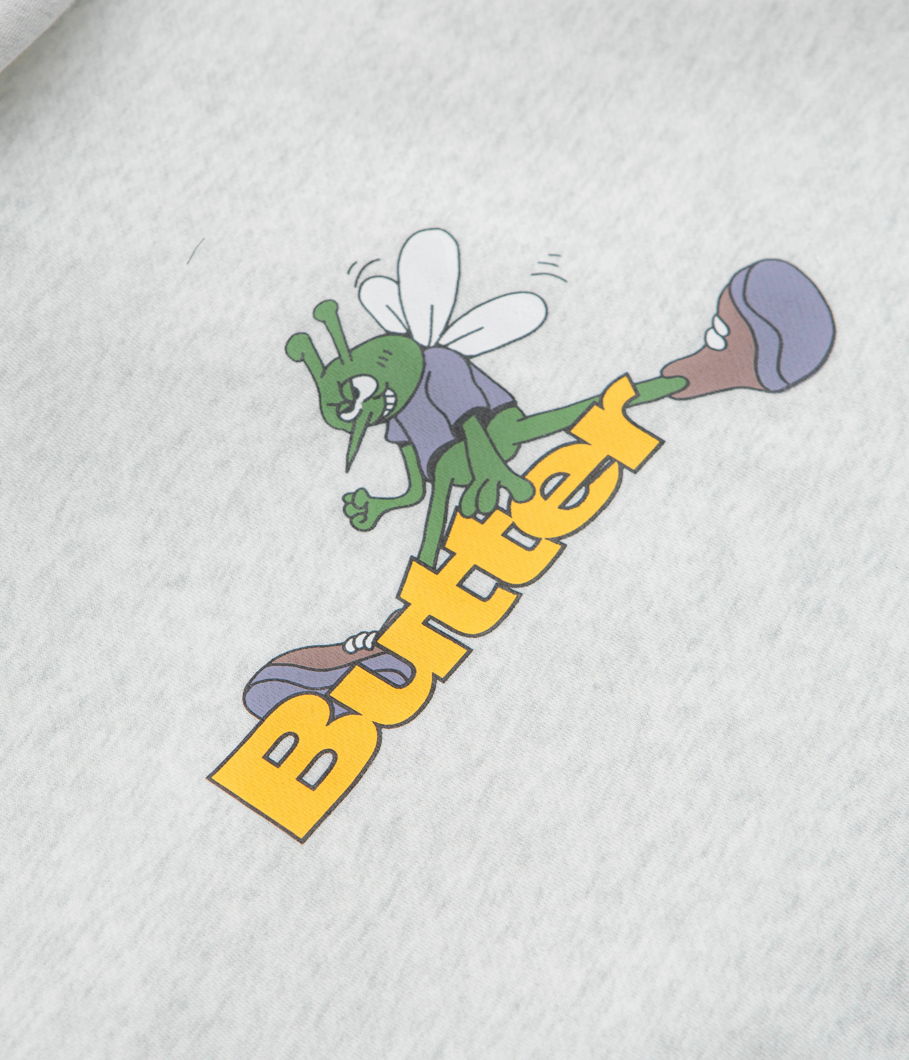 Butter Goods Skeeter Hoodie - Ash Bettong like Extended Back Length