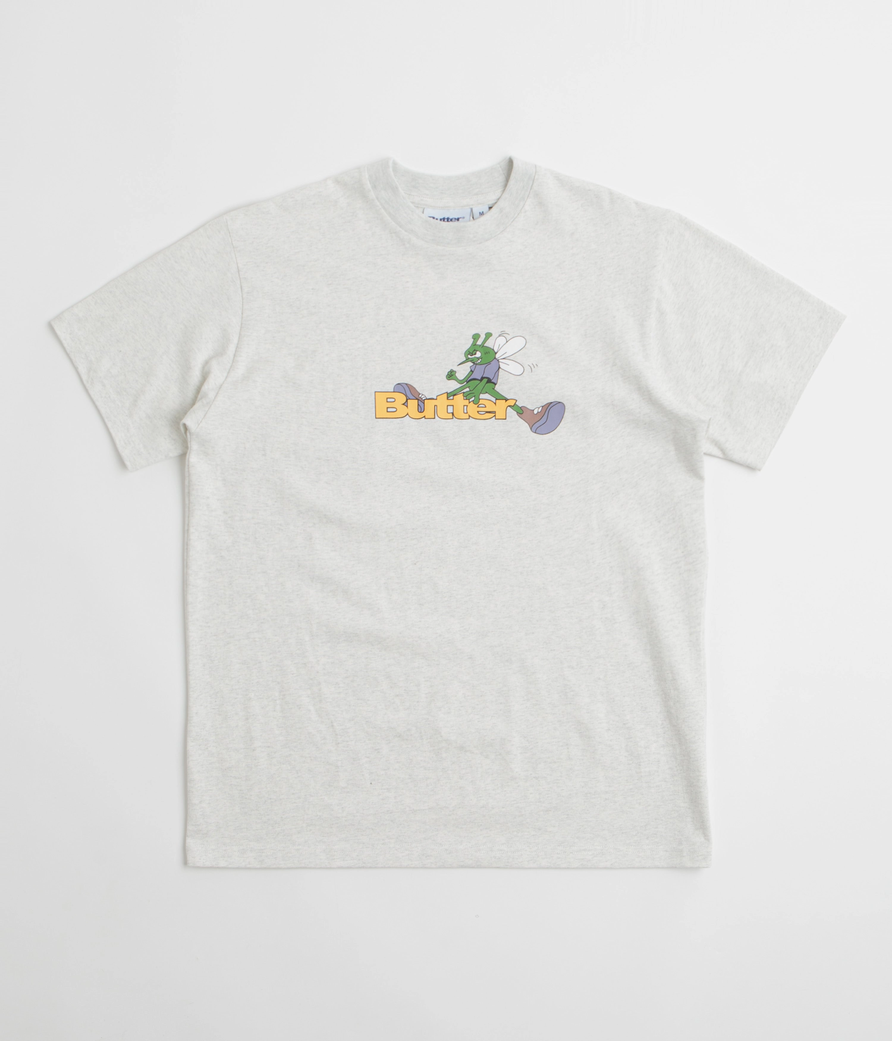 Light Fashion Butter Goods Skeeter Logo T-Shirt - Ash