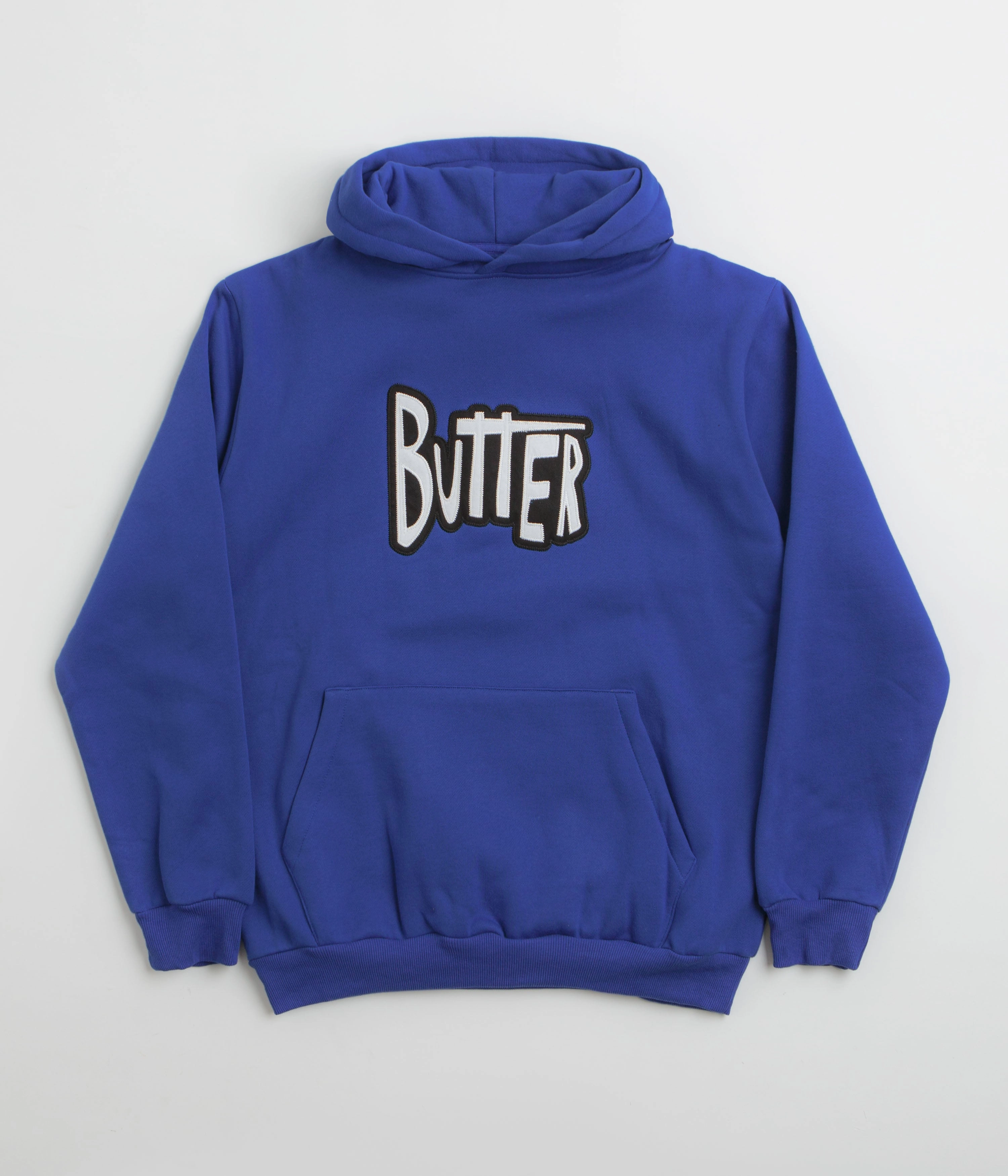 Butter Goods Sketch Applique Hoodie - Royal Modern Design Fashion Vibe