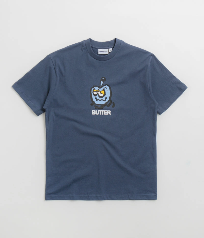 Geometric precision Fashionable Ease Butter Goods Smug T-Shirt - Denim