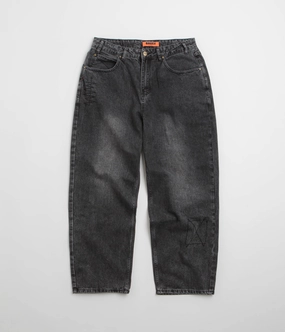 Butter Goods Stitch Jeans - Distressed Grey Lifestyle Ready Polished Look